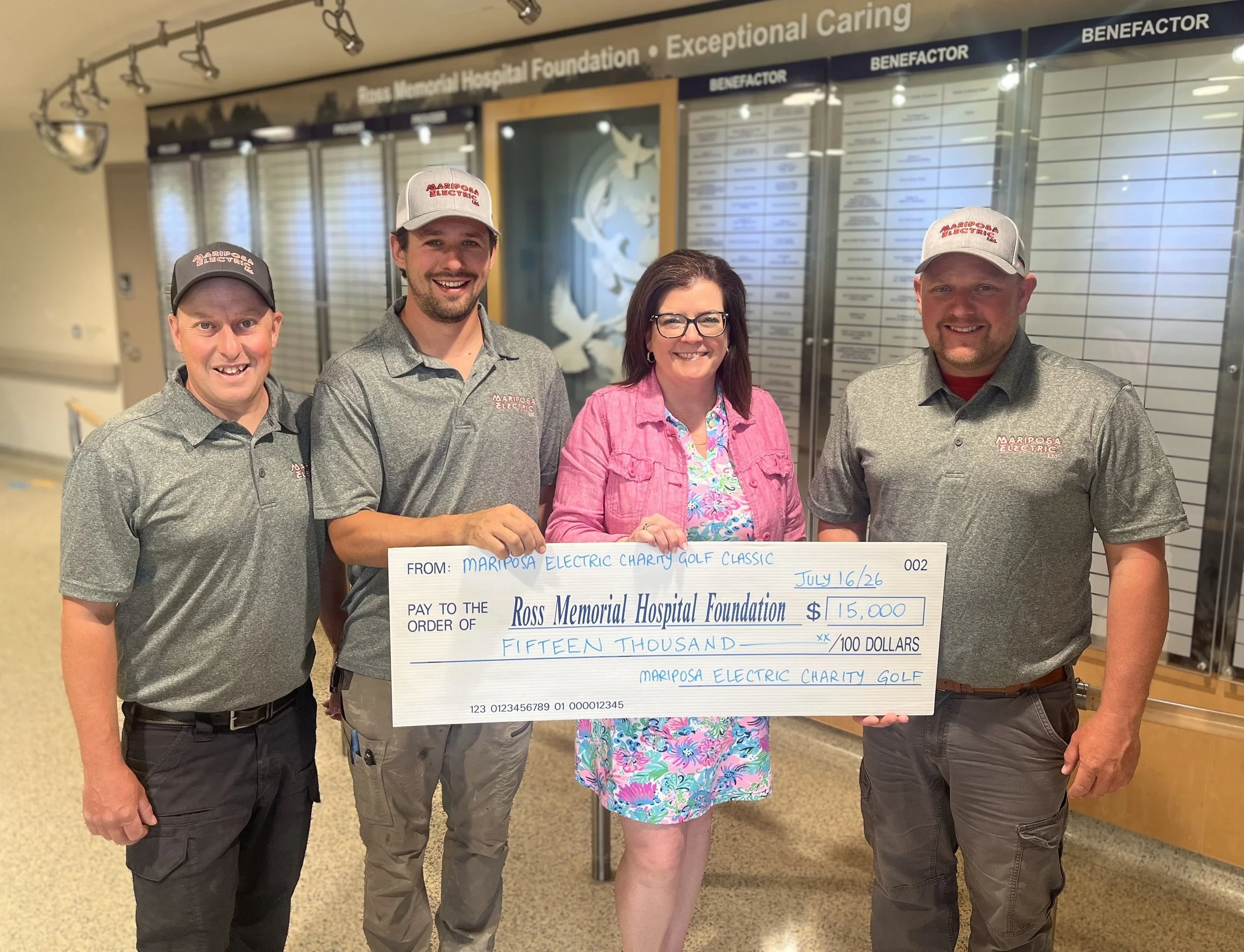 Mariposa Electric Charity Classic Raises $15,000 for Ross Memorial Hospital