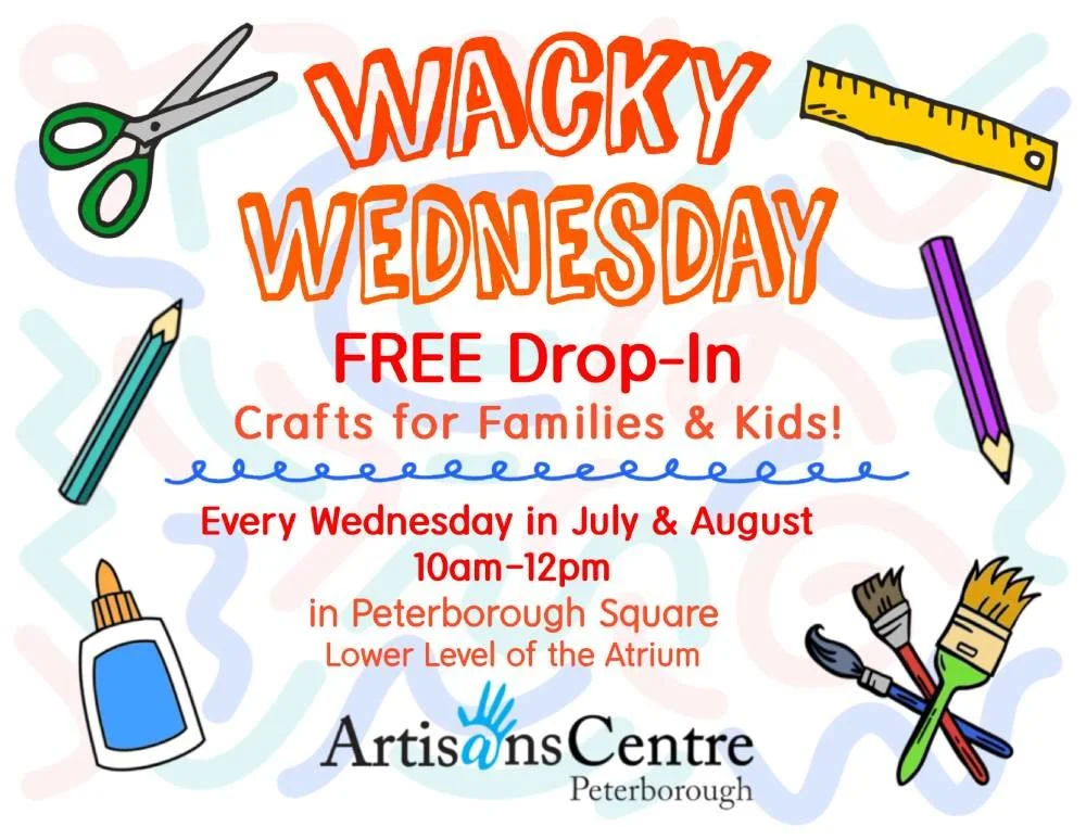 Wacky Wednesday - FREE Drop-In Crafts for Kids (Aug. 19)