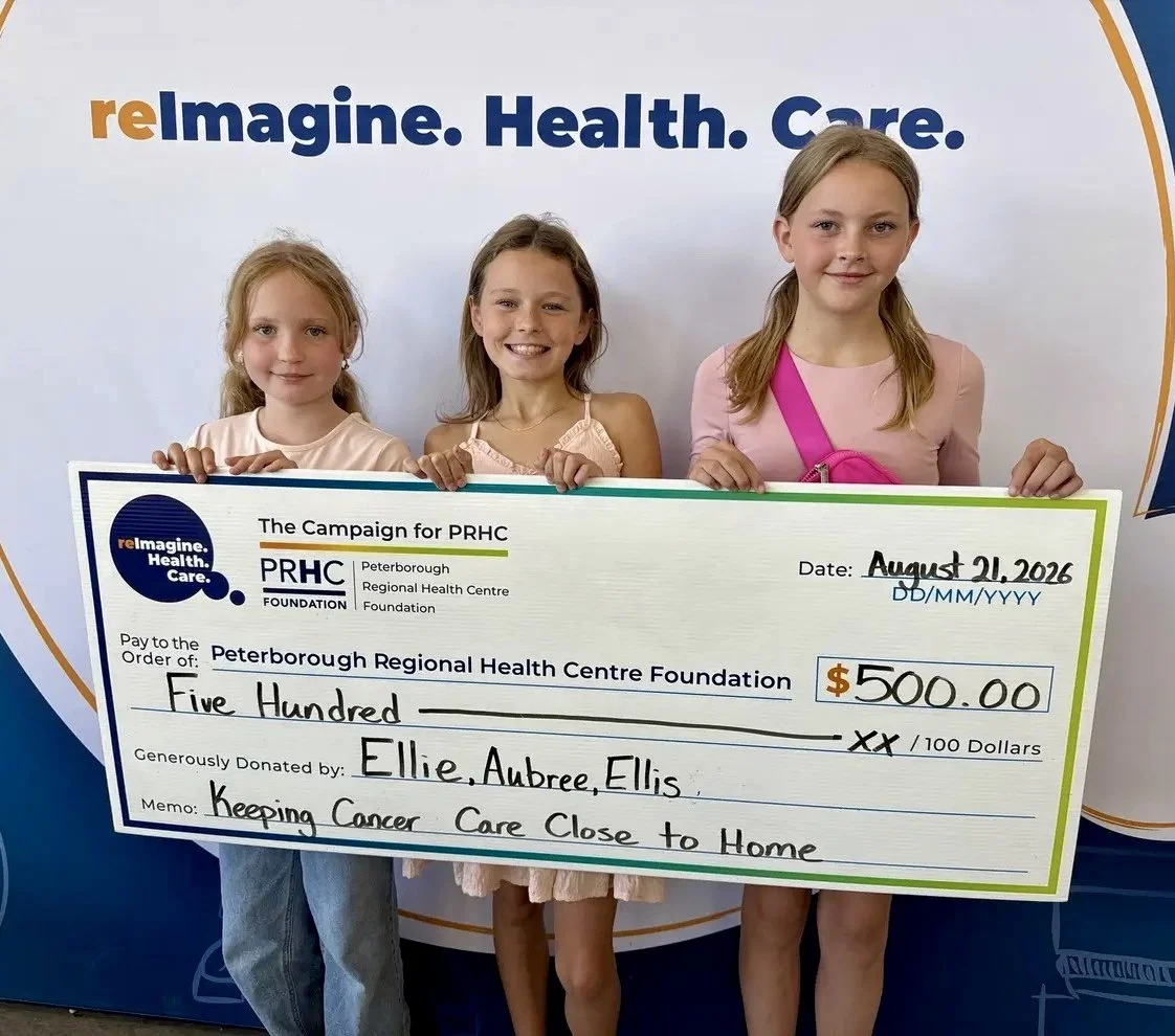 Three Young Friends Come Together to Raise $500 for Cancer Care at PRHC