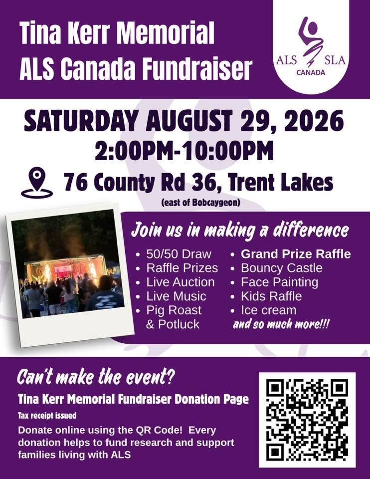 Fifth Annual Tina Kerr Memorial ALS Canada Fundraiser