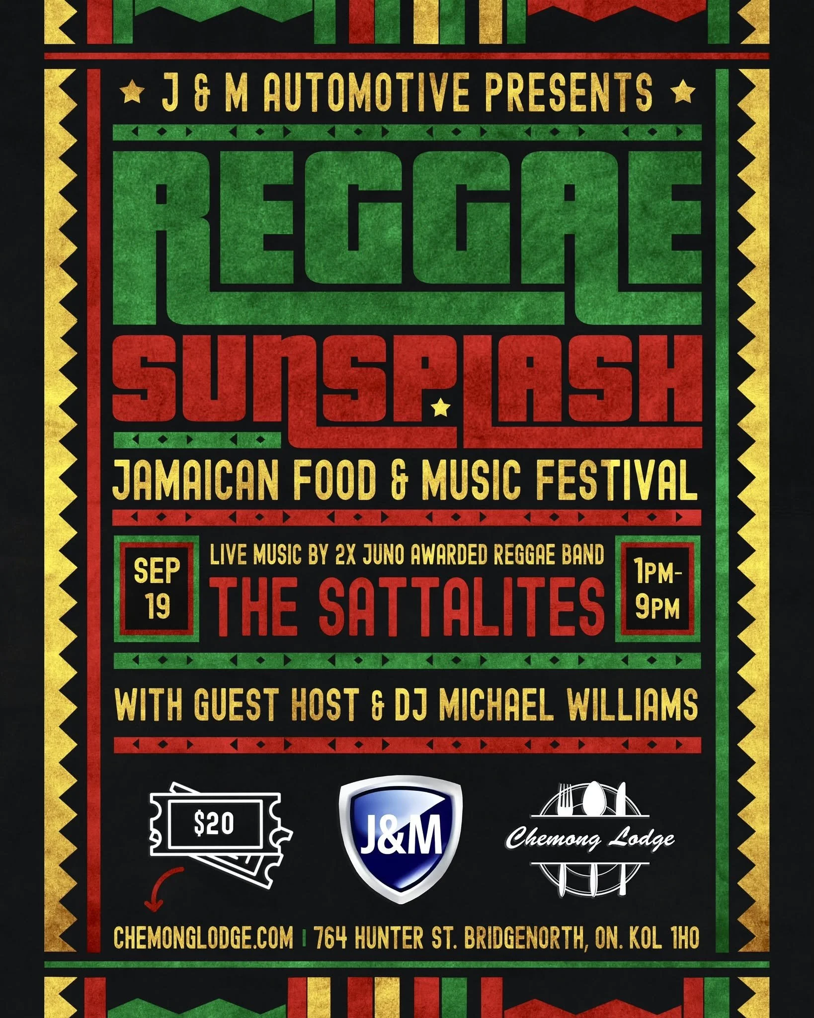 Reggae Sunsplash Food &amp; Music Festival At Chemong Lodge