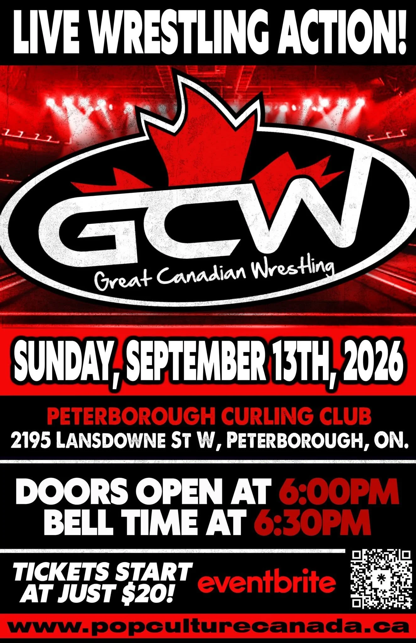 Great Canadian Wrestling: Peterborough (Sept. 13)