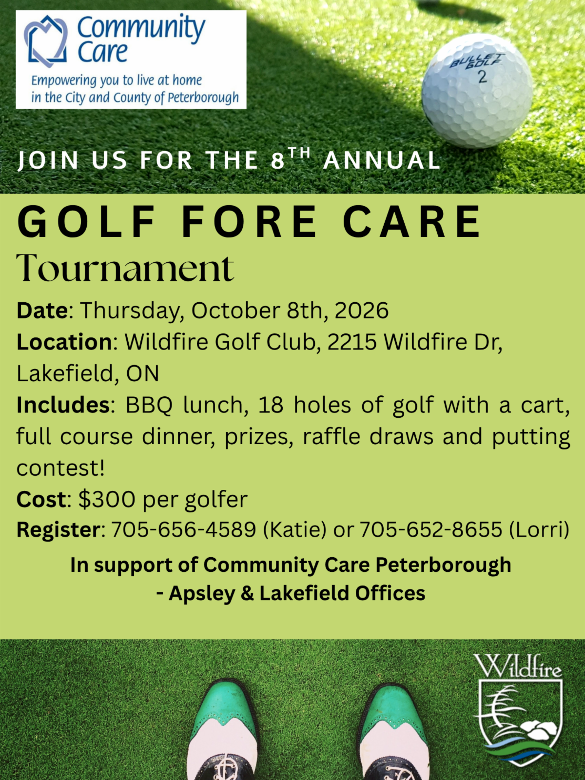 Community Care Peterborough's 8th annual Golf Fore Care Tournament