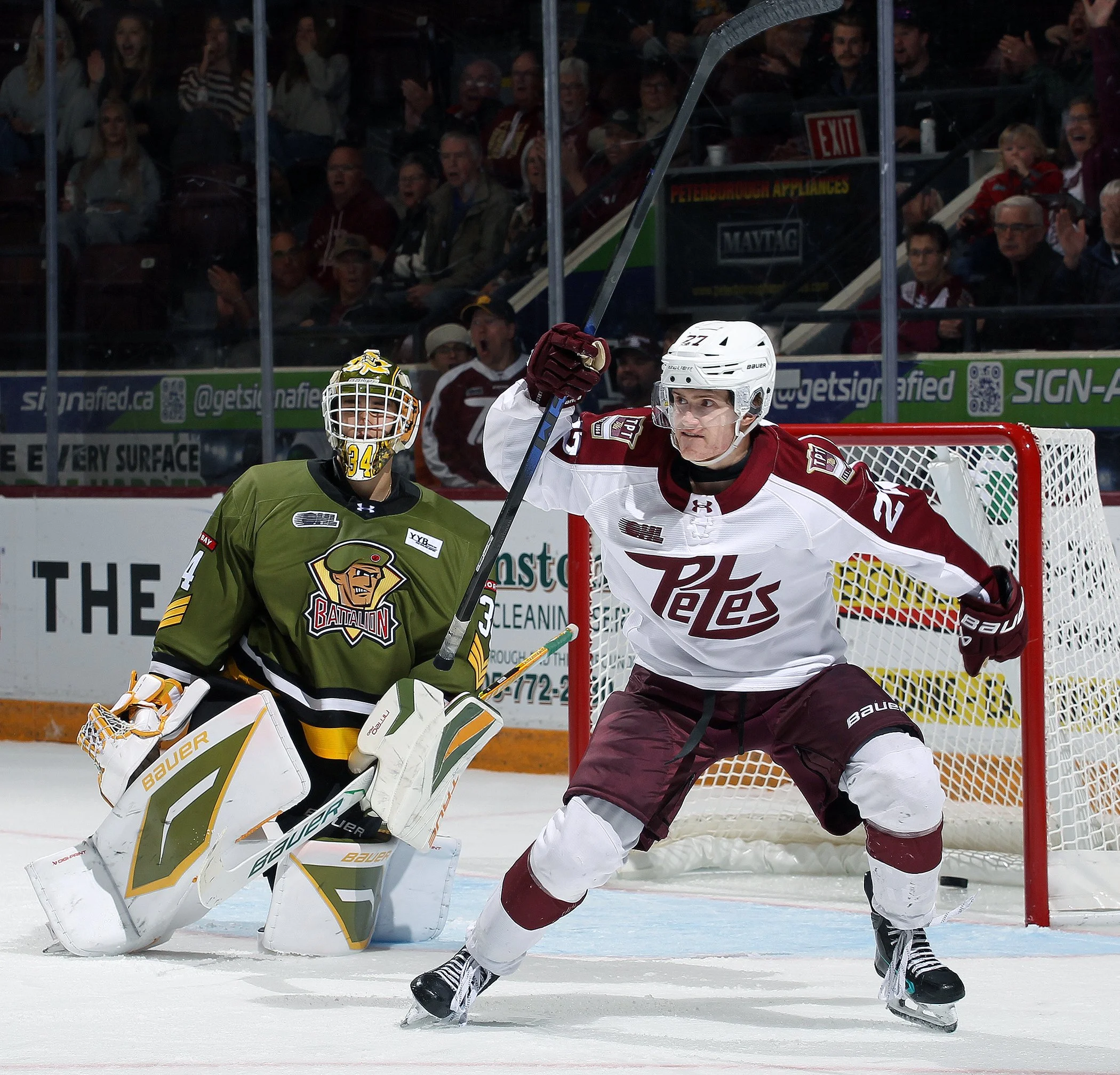 Petes Get Revenge on Battalion With 4-2 Win Thursday Night at the PMC