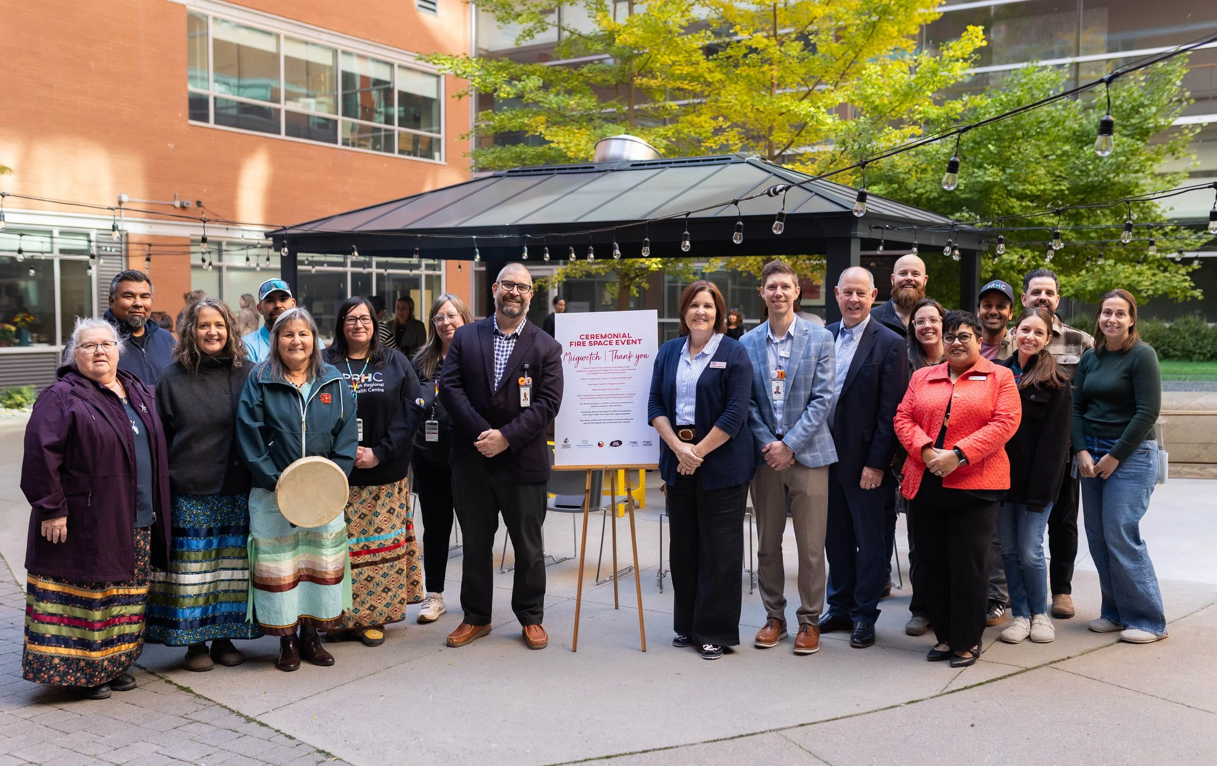 Peterborough Regional Health Centre Opens New First Nations/Indigenous Ceremonial Fire Space