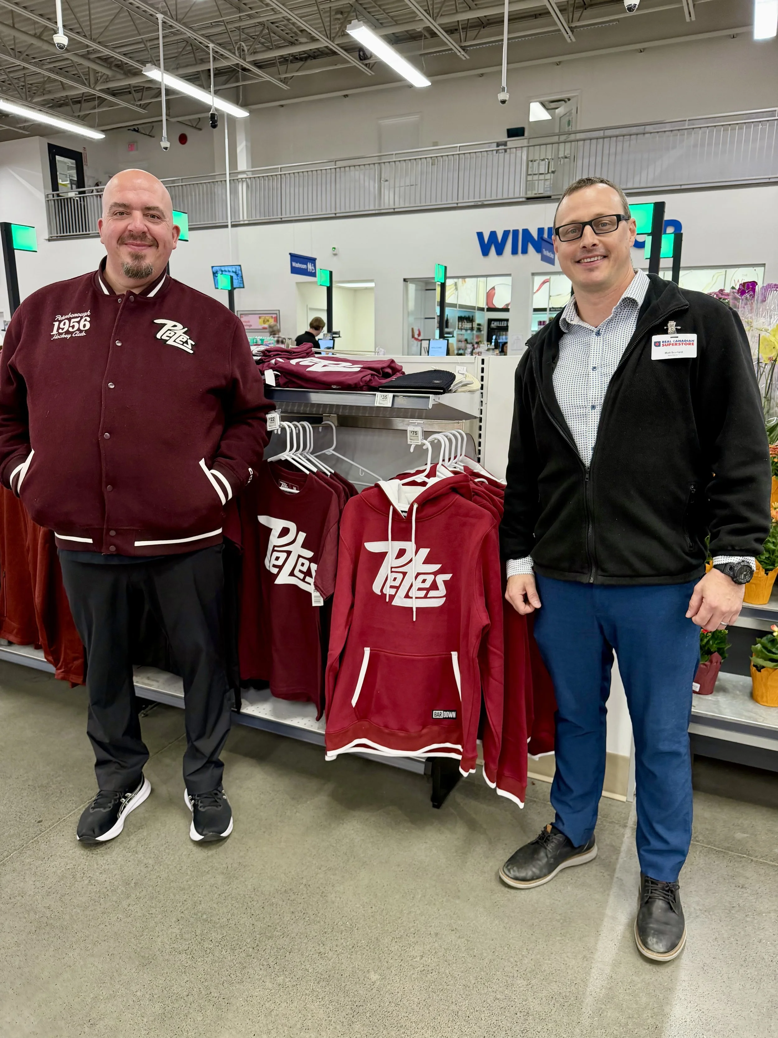 The Petes Are Popping Up in More Places Around Peterborough, with Real Canadian Superstore Now Carrying Team Merchandise