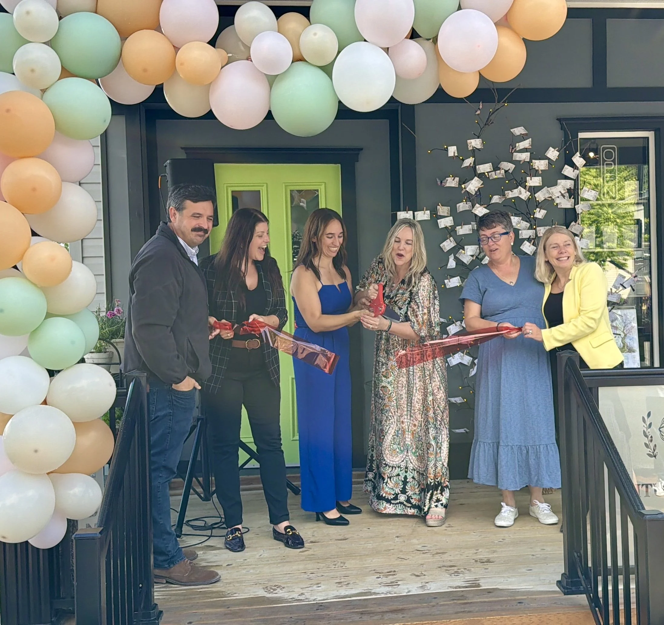 Amanda Willett and Missy Gurley at their grand opening thursday for sage & soul in millbrook