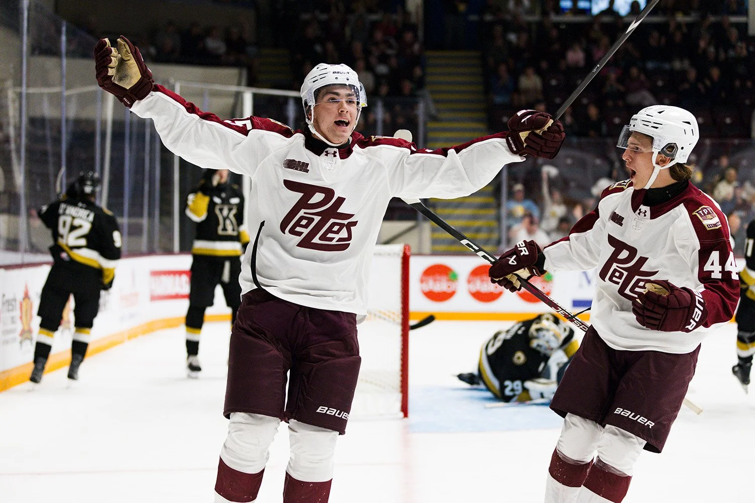 The Peterborough Petes couldn't turn a strong offensive night into a win Thursday, dropping their 2026-27 season opener 6-3 to the Kingston Frontenacs at the Memorial Centre.