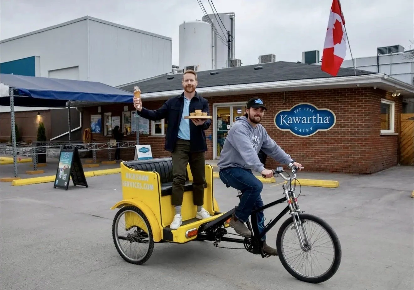 At Kawartha Dairy, teams were tasked with delivering ice cream and butter tarts to locations throughout town. Once that challenge was complete, they were back on the road for the final leg of the episode.
