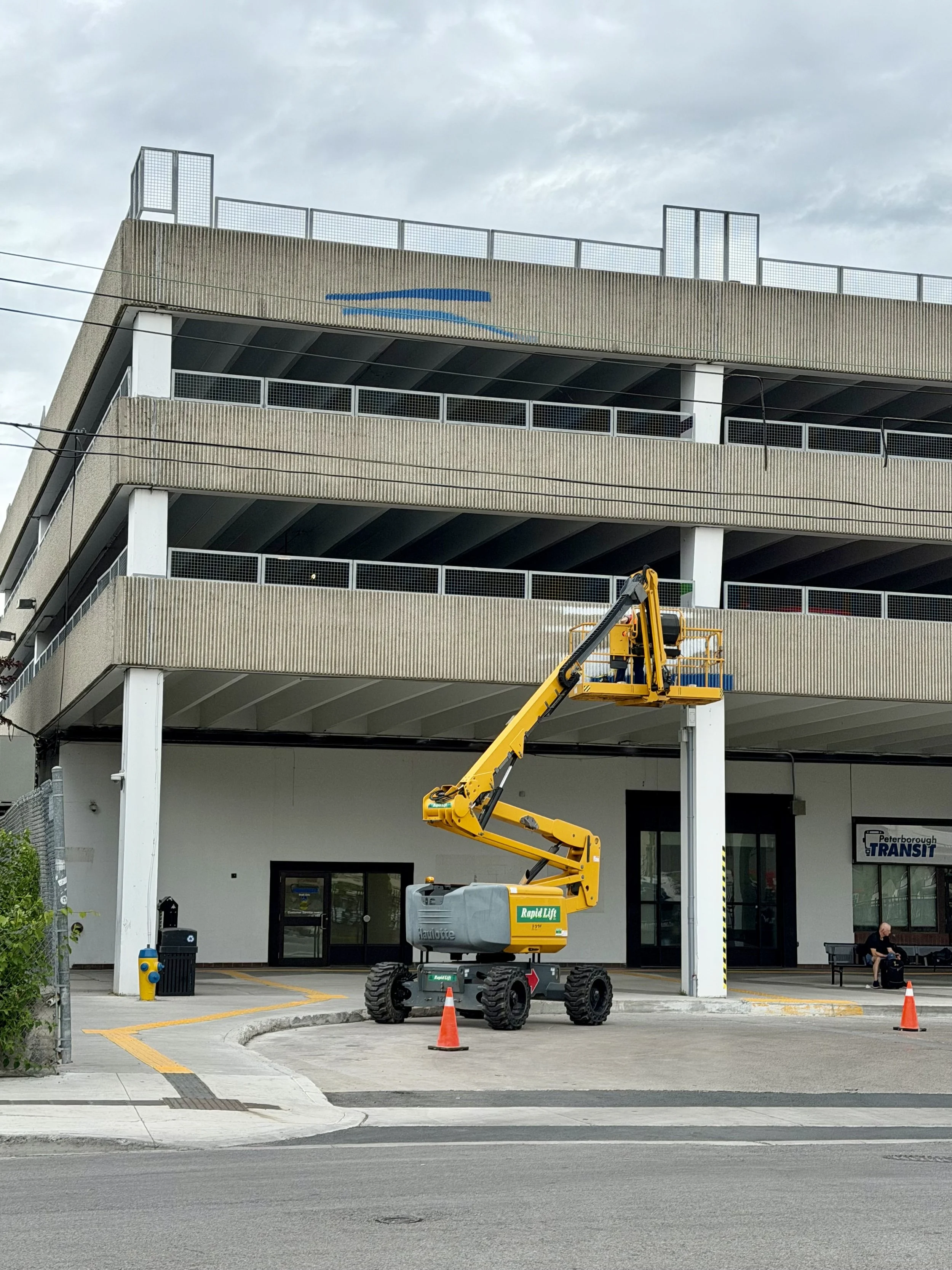 Work has begun on a new public art installation at the Peterborough Transit Terminal, with some temporary changes in place for transit riders over the next several weeks.