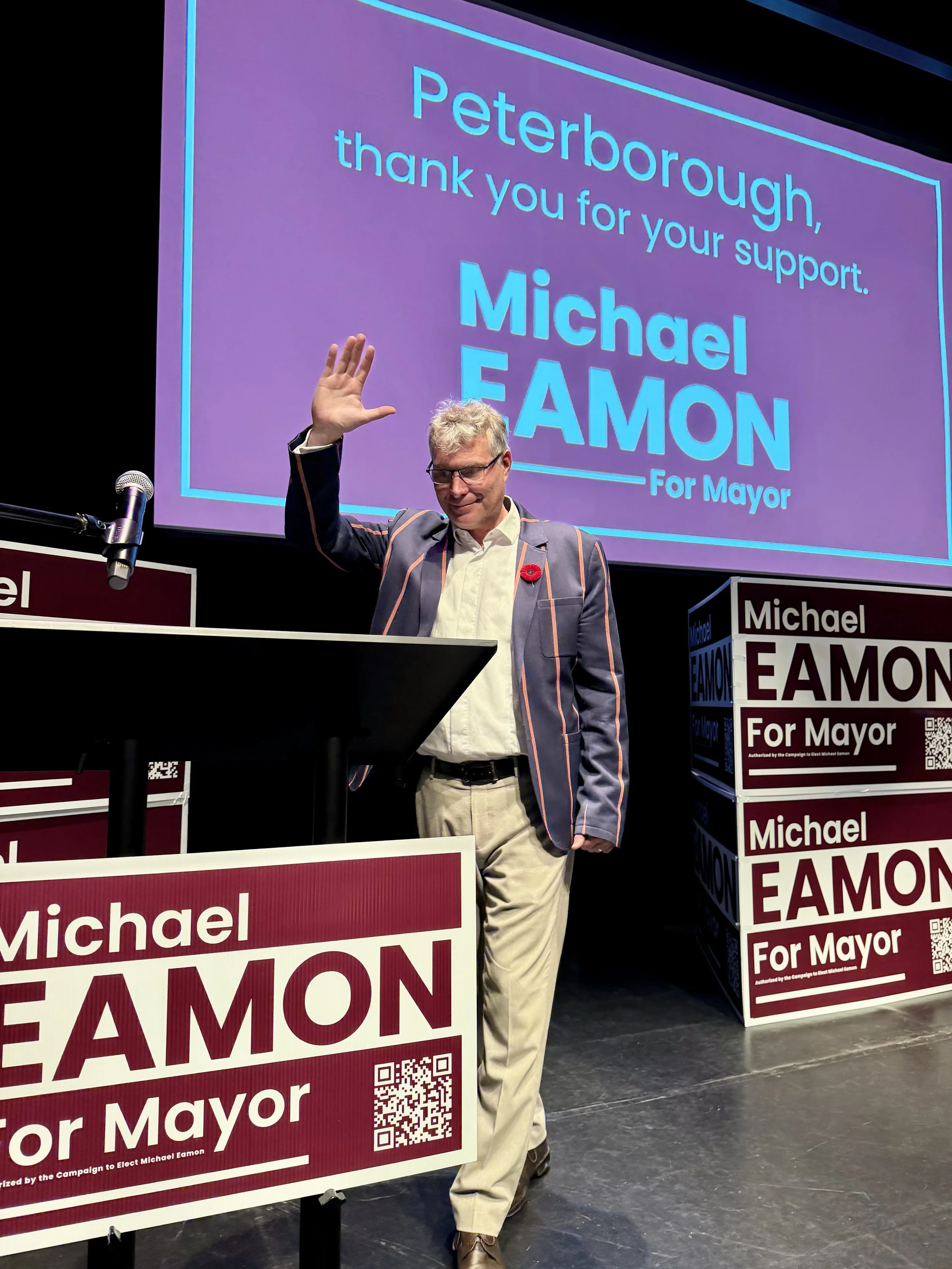 After six months of campaigning, Michael Eamon will become Peterborough’s next mayor, promising to bring change to City Hall, restore civility and accountability, strengthen relationships with the county and turn his plans for the city into action.