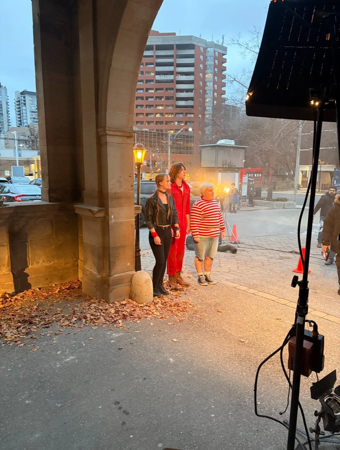 david spence filming the rush video for his acting debut