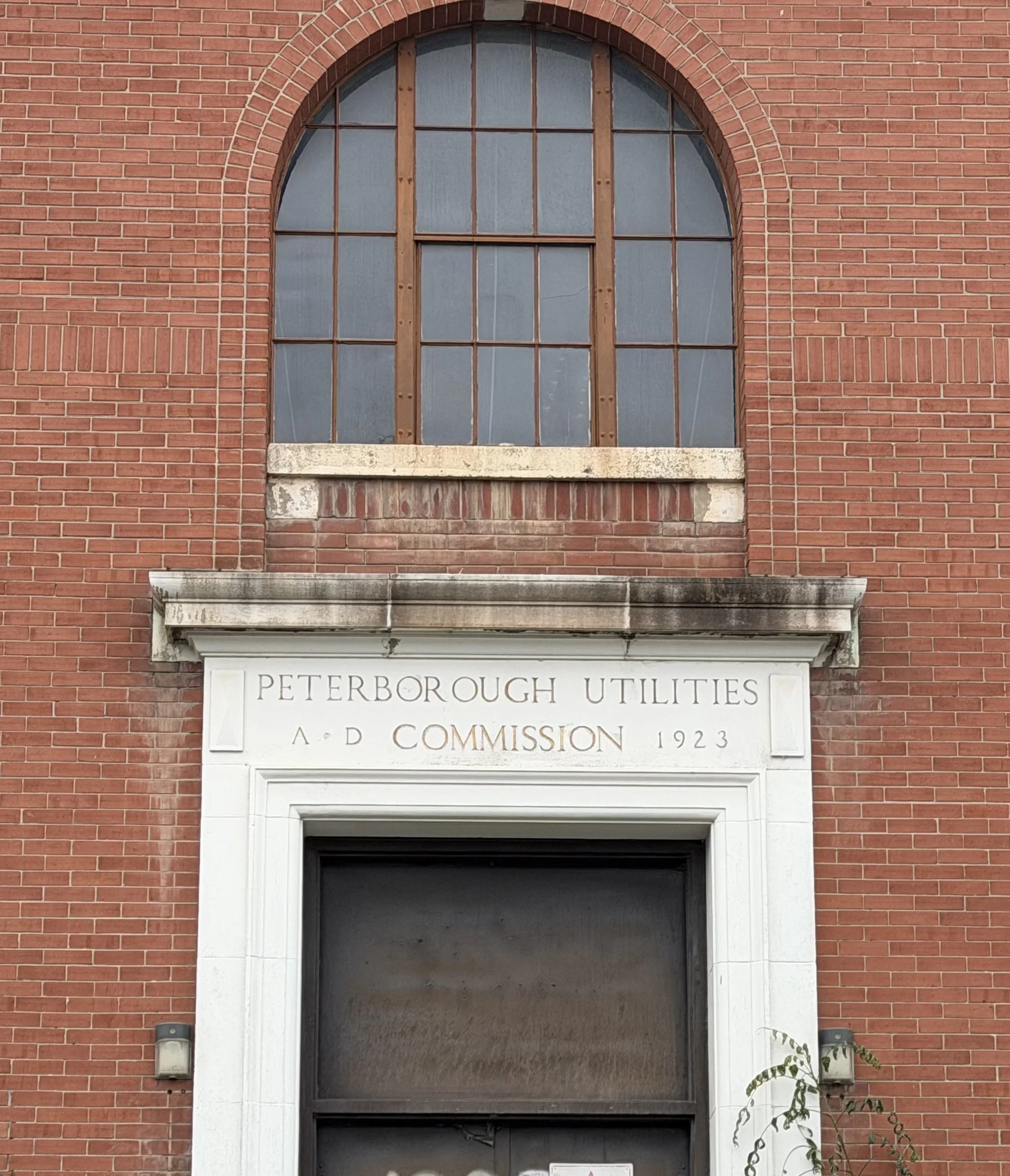 Another piece of its history is built into the building itself, with the words “Peterborough Utilities Commission A. D. 1923” displayed on the property.
