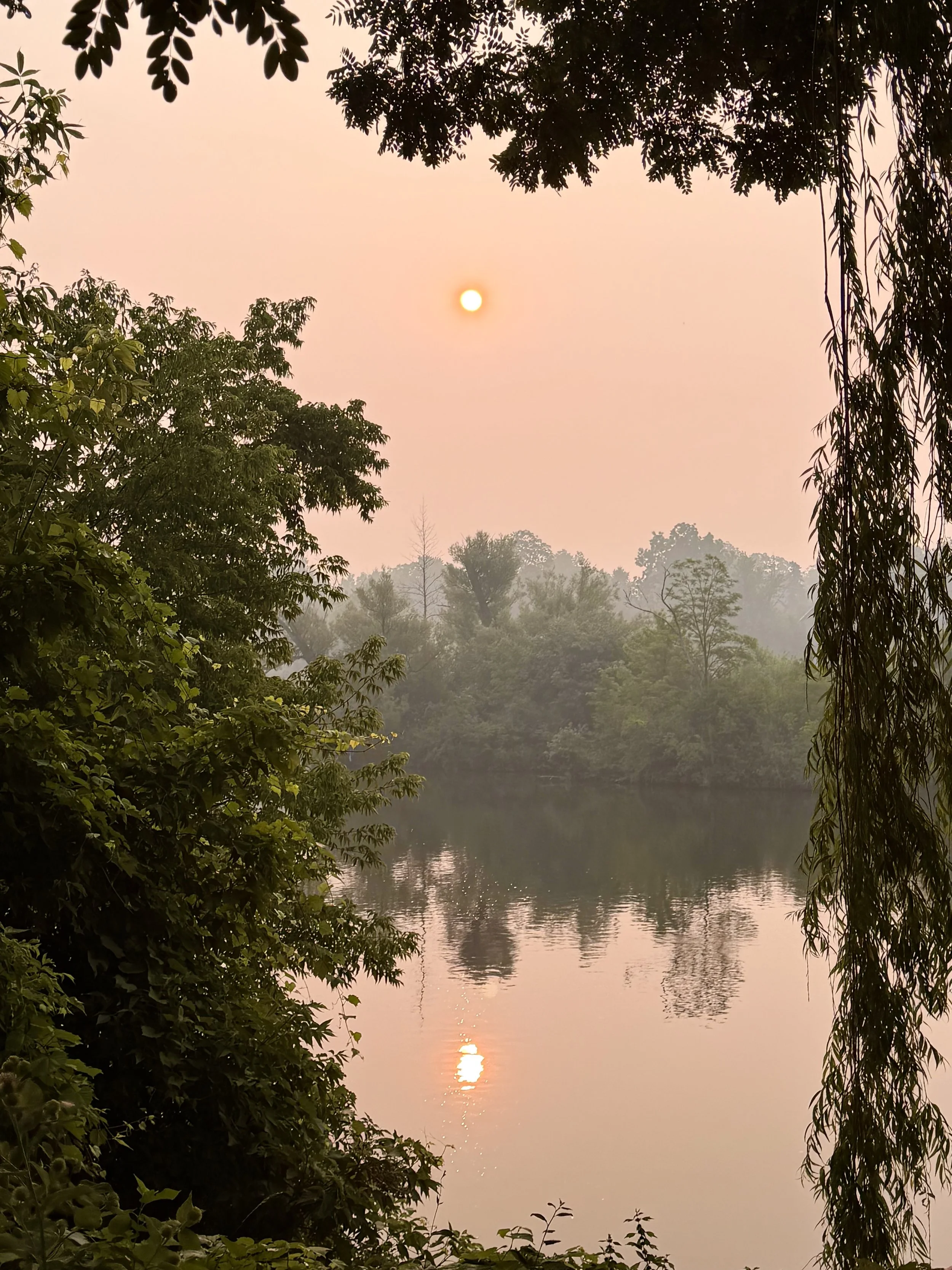 Residents are encouraged to limit time outdoors during periods of heavy smoke.