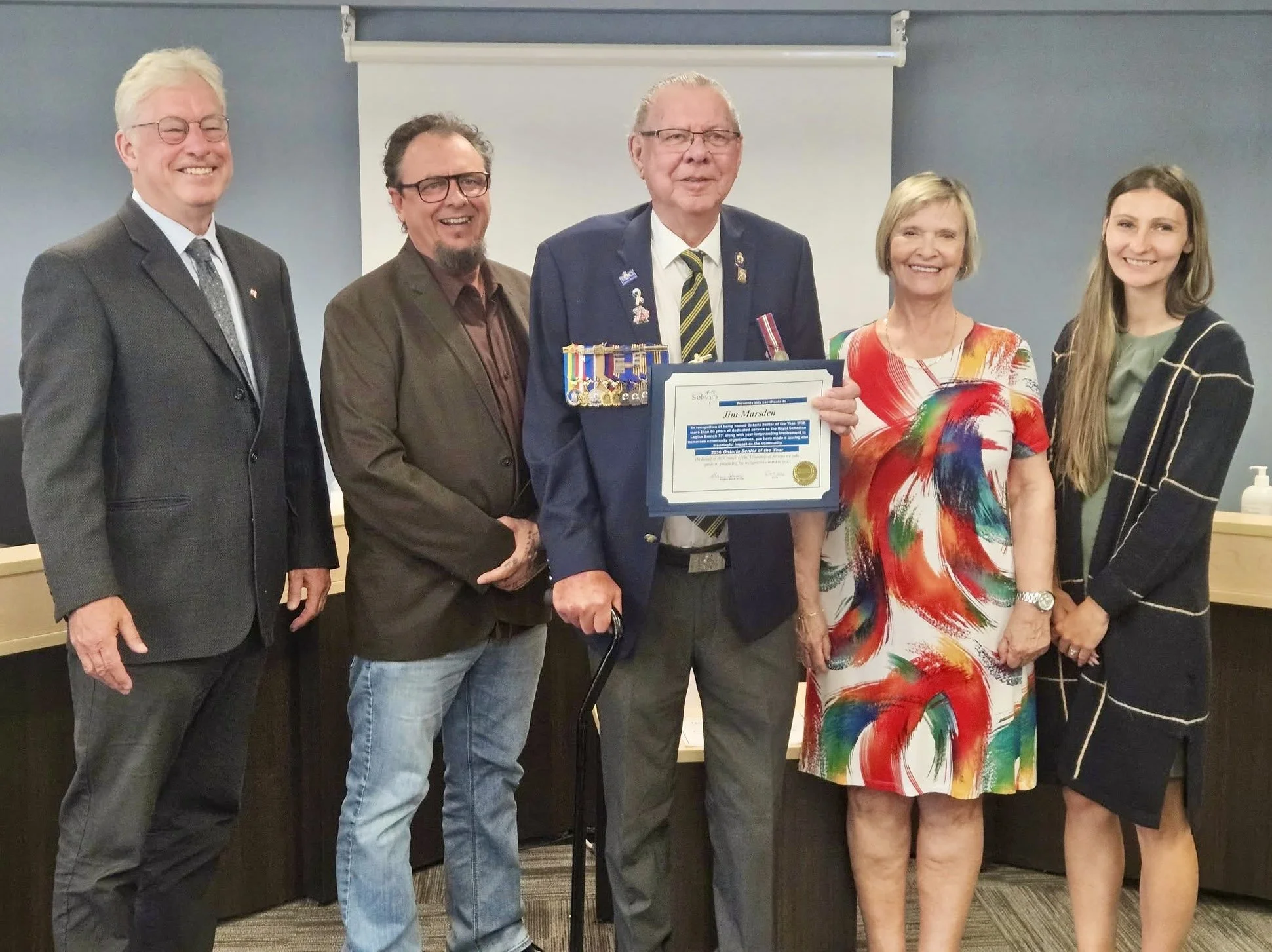 jim marsden was named the ontario senior of the year
