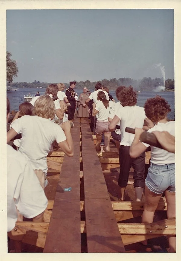 residents of peterborough did a reenactment of the peterborough robinson irish emmigration during 1975 on little lake