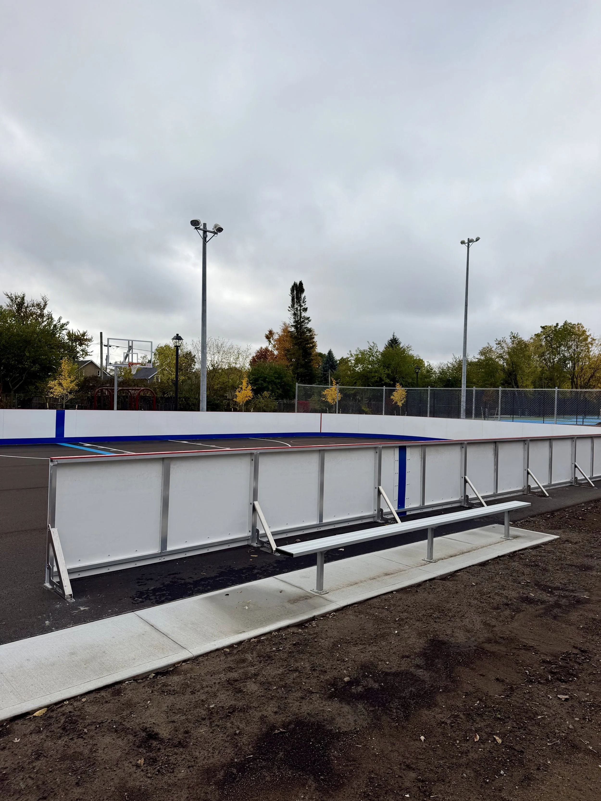 Knights of Columbus Park in downtown Peterborough is nearing the finish line on a major redevelopment, with new recreation and family-friendly features coming to the space at 5 Park Street North.