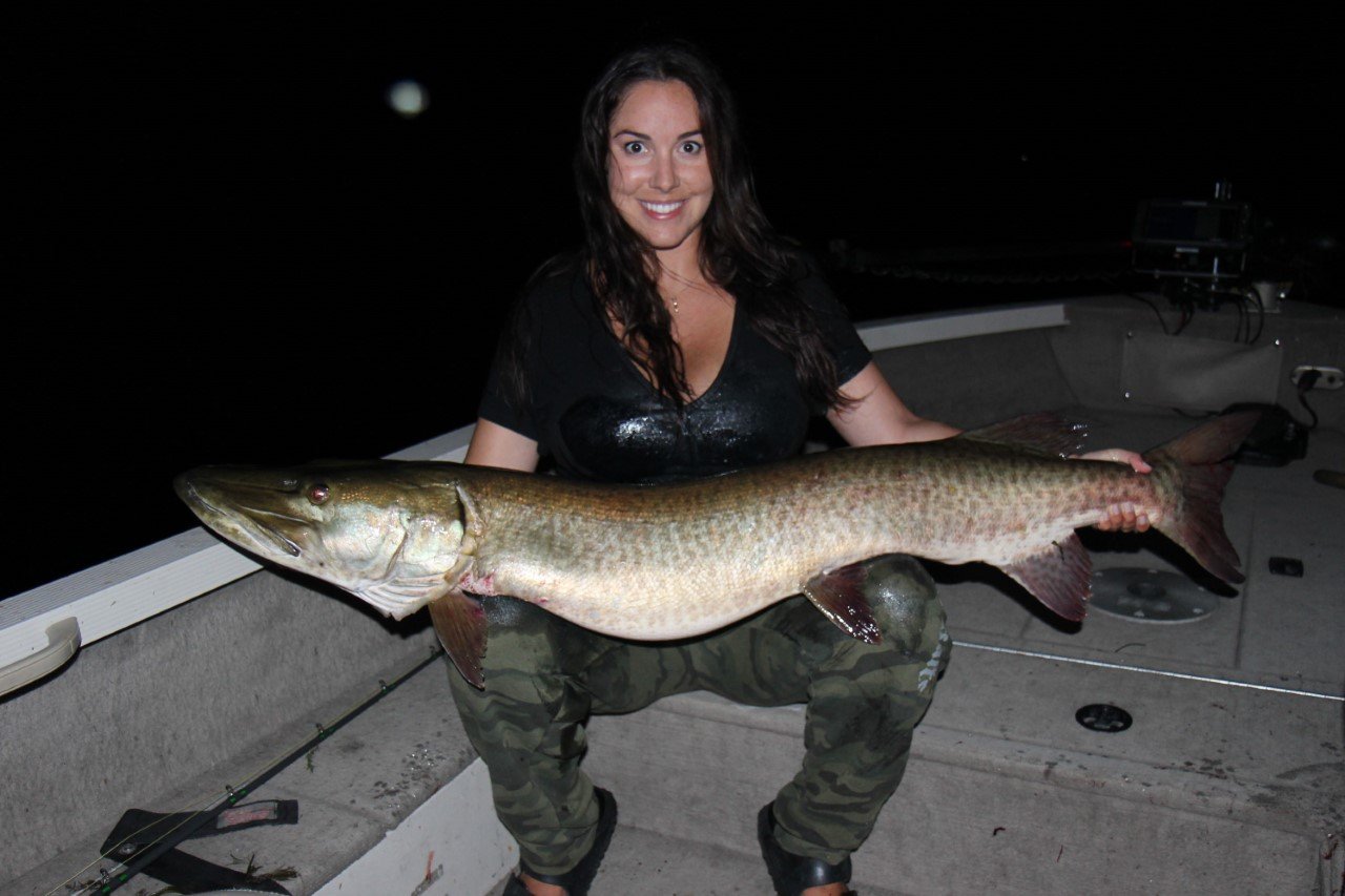 Local Angler Six Months Pregnant With Twins Catches Two 50-Plus-Inch Muskies  — PtboCanada
