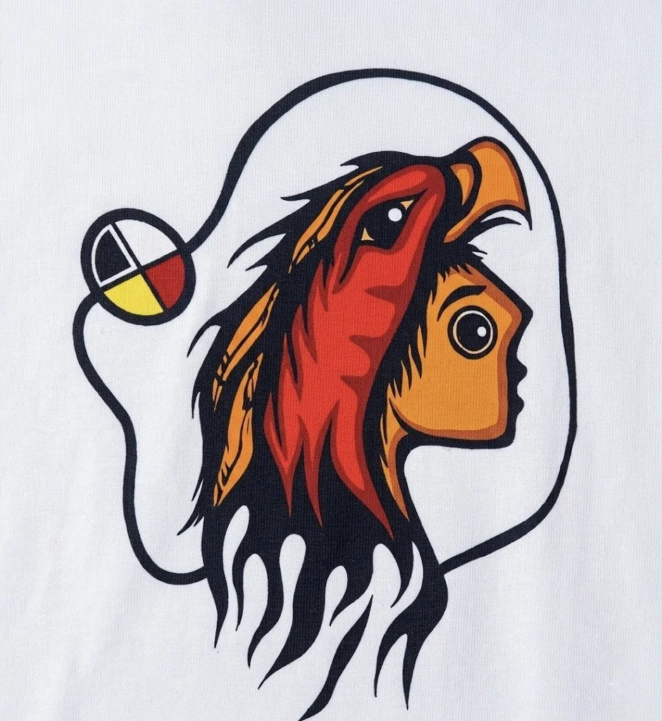 jared tait has designed the new indigenous fleming phoenix logo