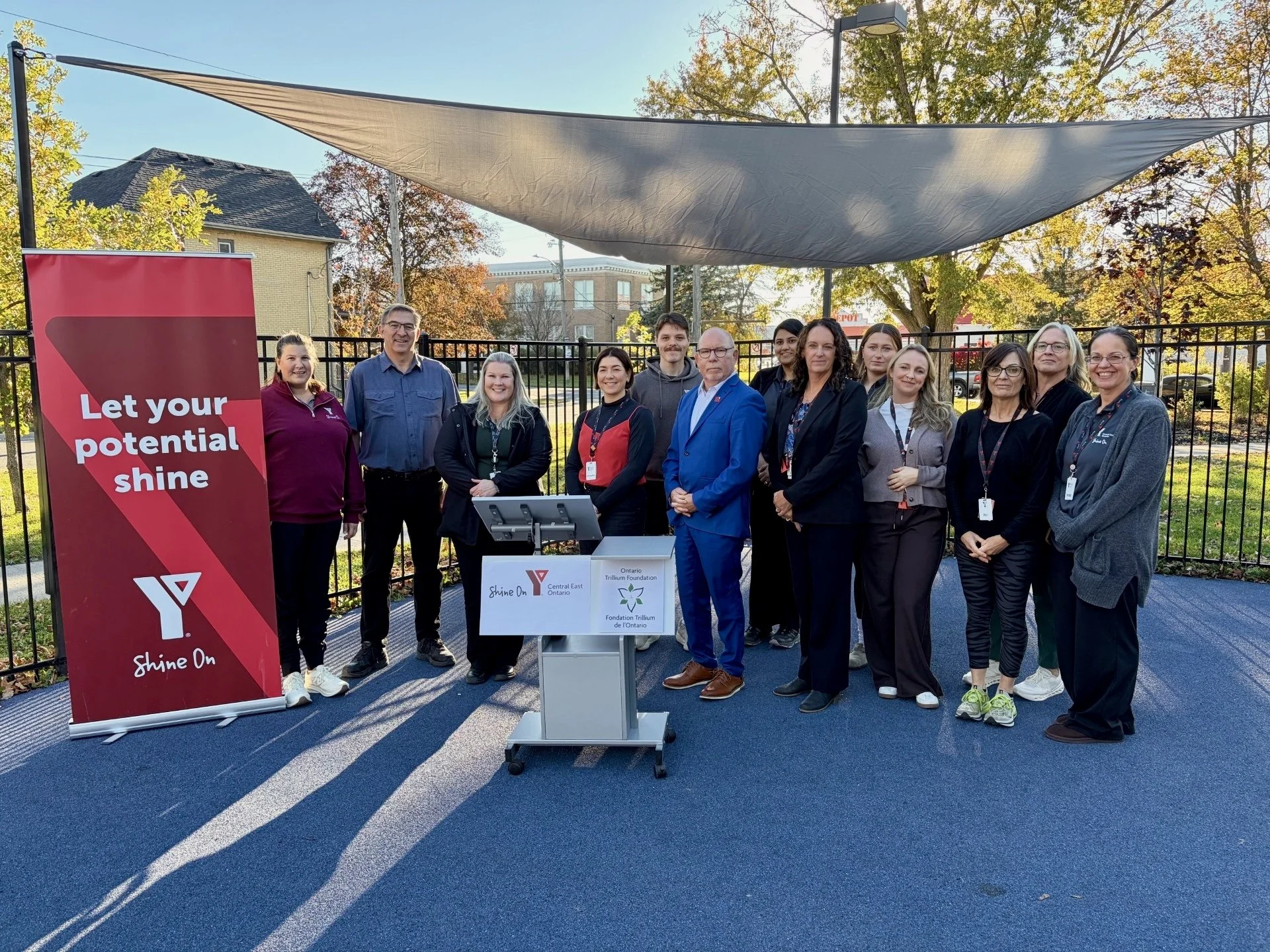 Children and youth at the Balsillie Family Branch YMCA now have two new outdoor spaces for sports, games and recreation, following a $128,600 provincial grant.
