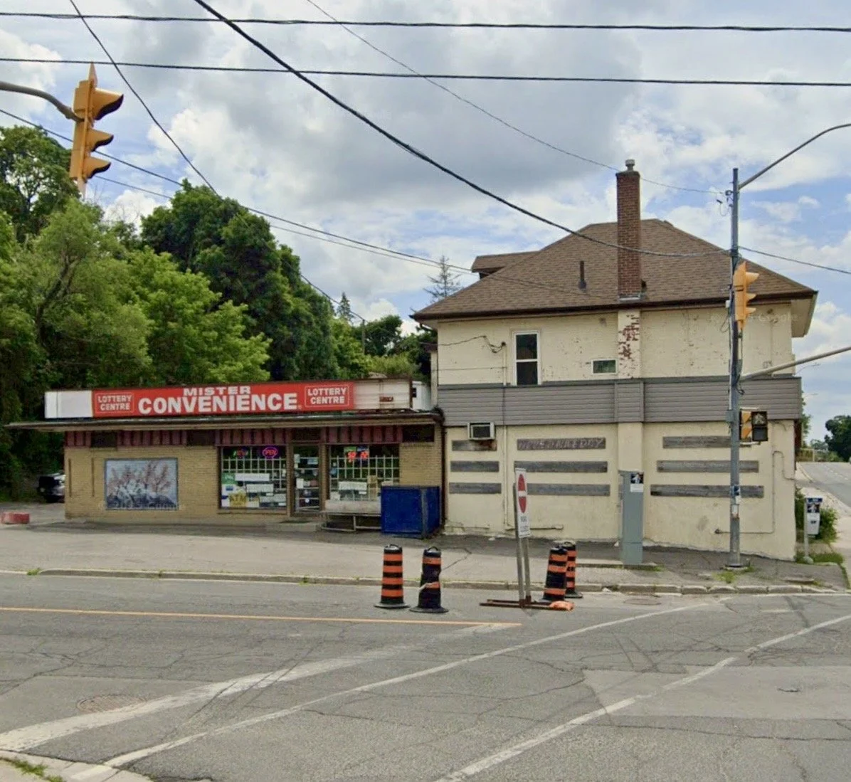 The familiar streetscape at Reid Street and Parkhill Road looks much different following the demolition