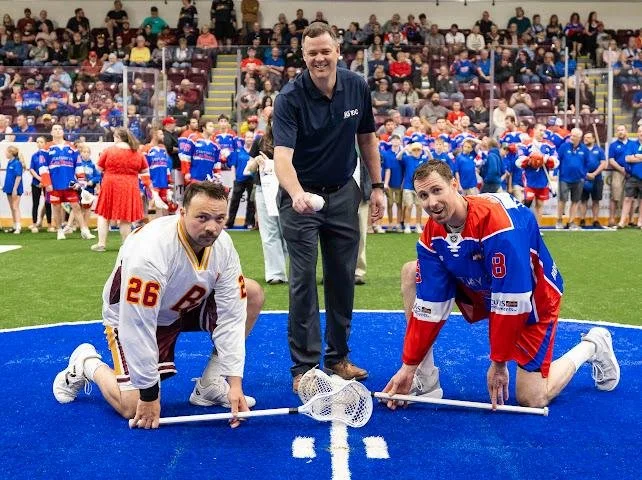 lakers captain robert hope during the ceremonial face-off