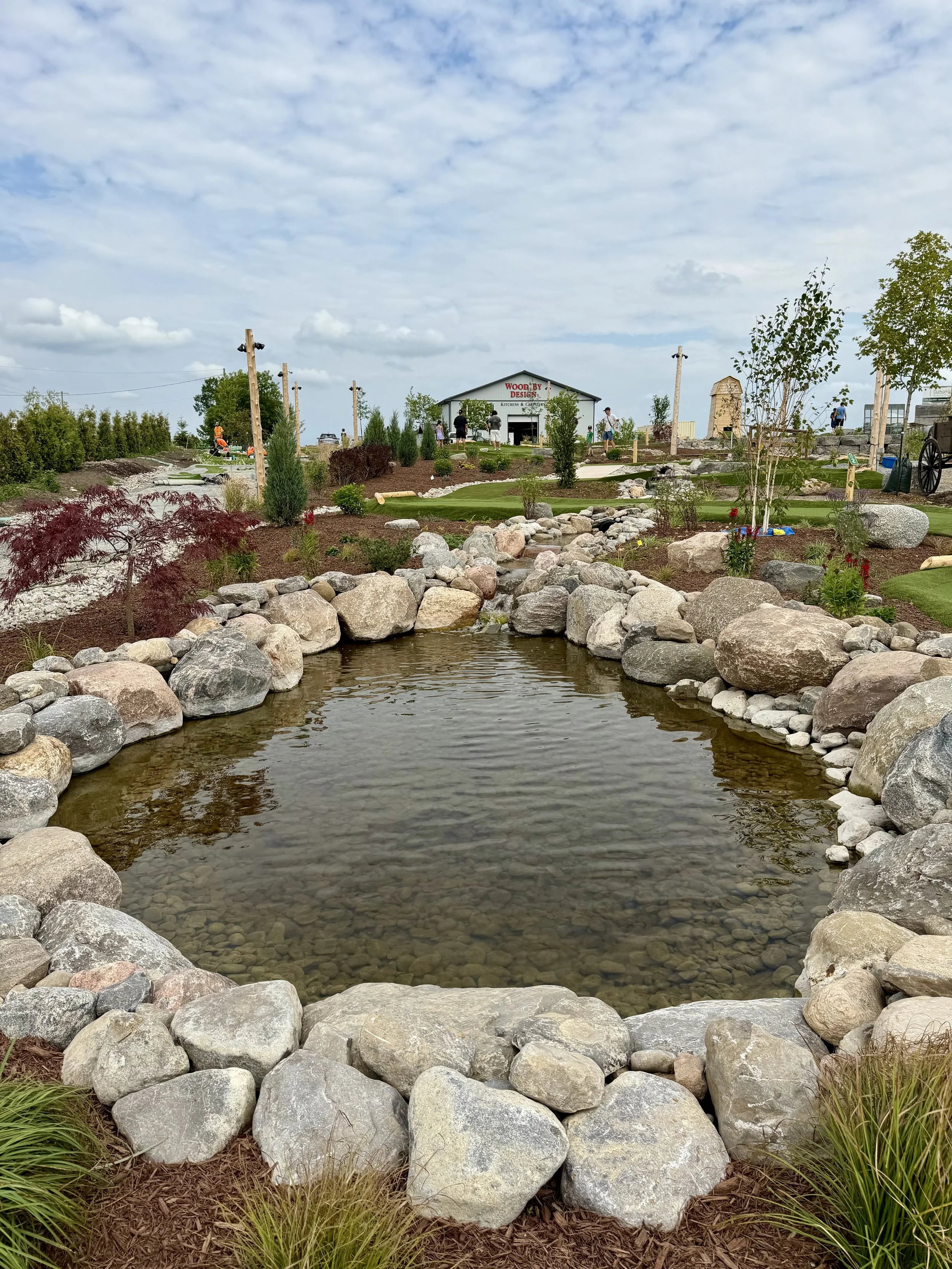 The Little Mini Golf Co. blends creativity and community pride, with golfers putting their way through landmarks, lakes and hidden surprises throughout the course.