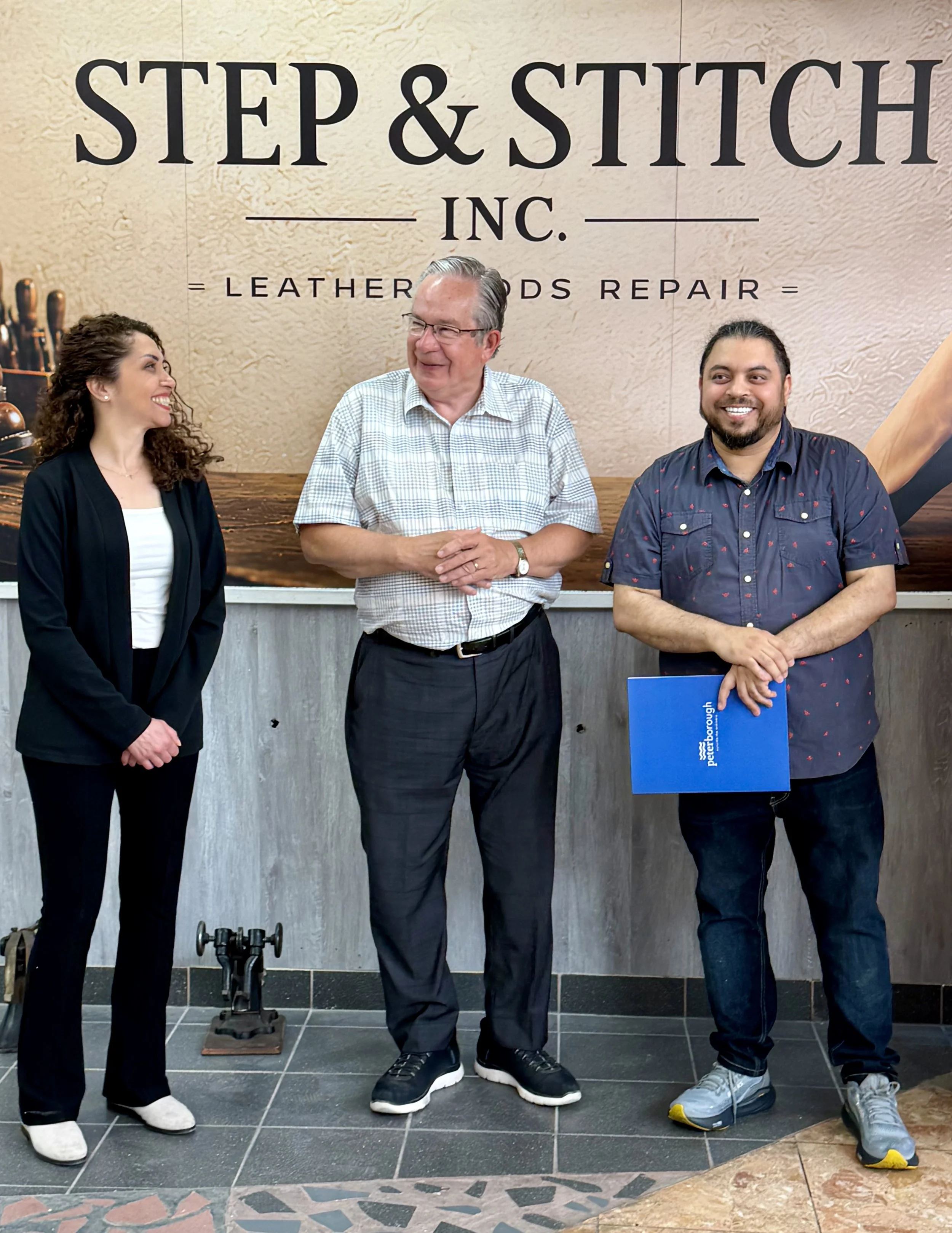 step & stitch uses several italian and vintage machines for their repair and cleaning work
