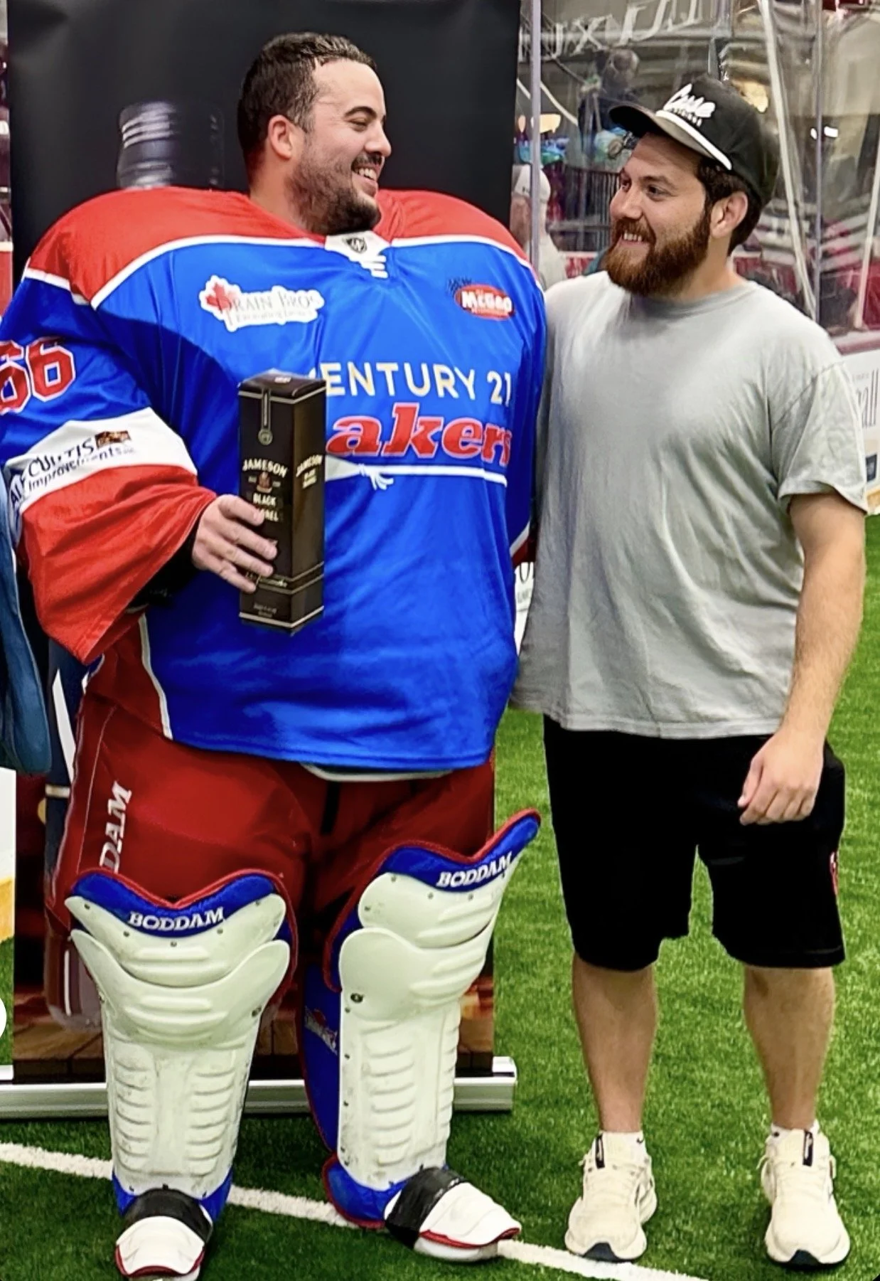 The Peterborough Century 21 Lakers built a nine-goal lead and then held off a furious Six Nations comeback Tuesday night, defeating the Chiefs 12-8 at the Peterborough Memorial Centre to even the MSL final at two games apiece.
