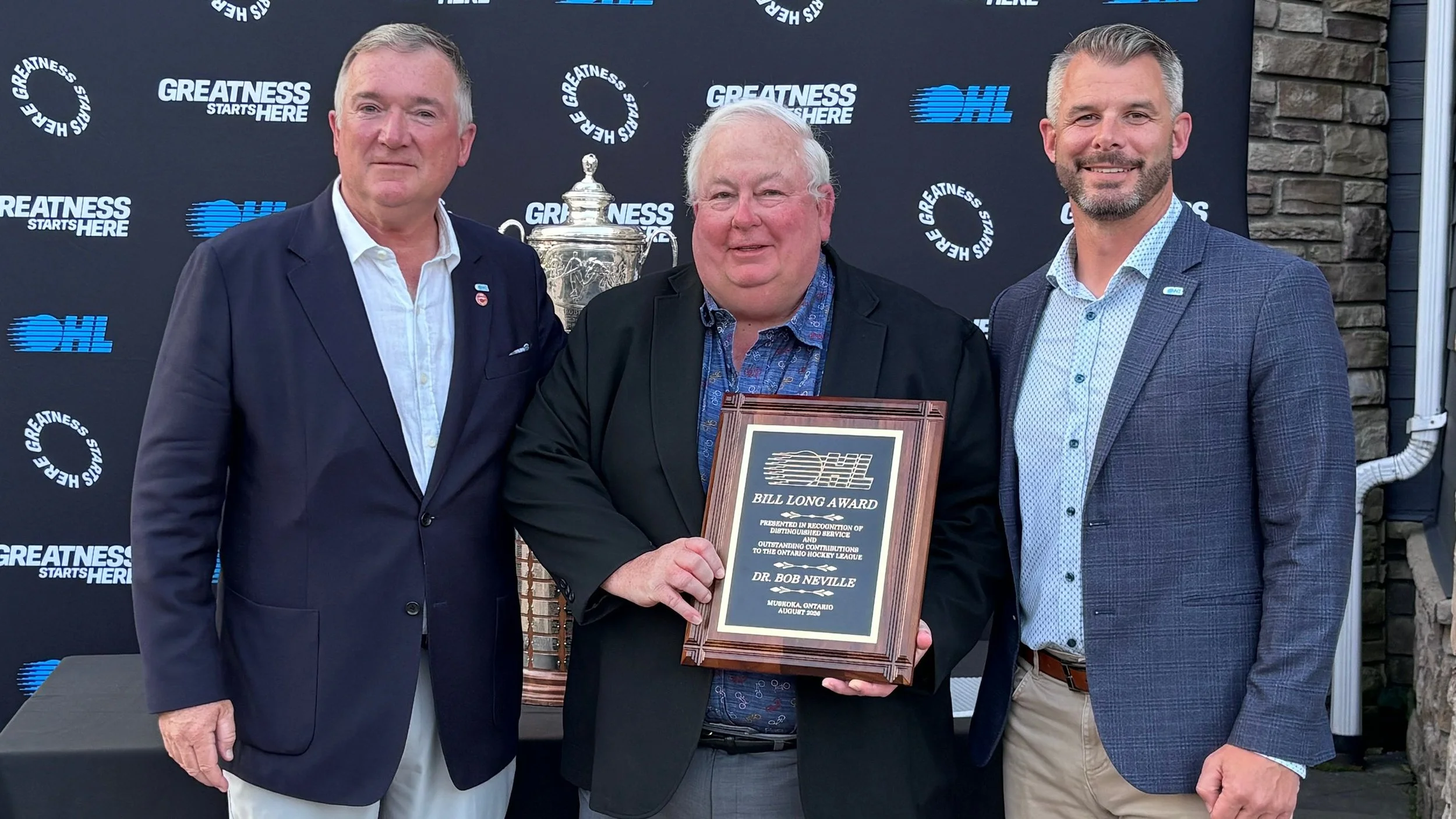 Dr. Bob Neville has been recognized for nearly four decades of service to the Peterborough Petes and the Ontario Hockey League, receiving the 2026 Bill Long Award for Distinguished Service to the OHL.