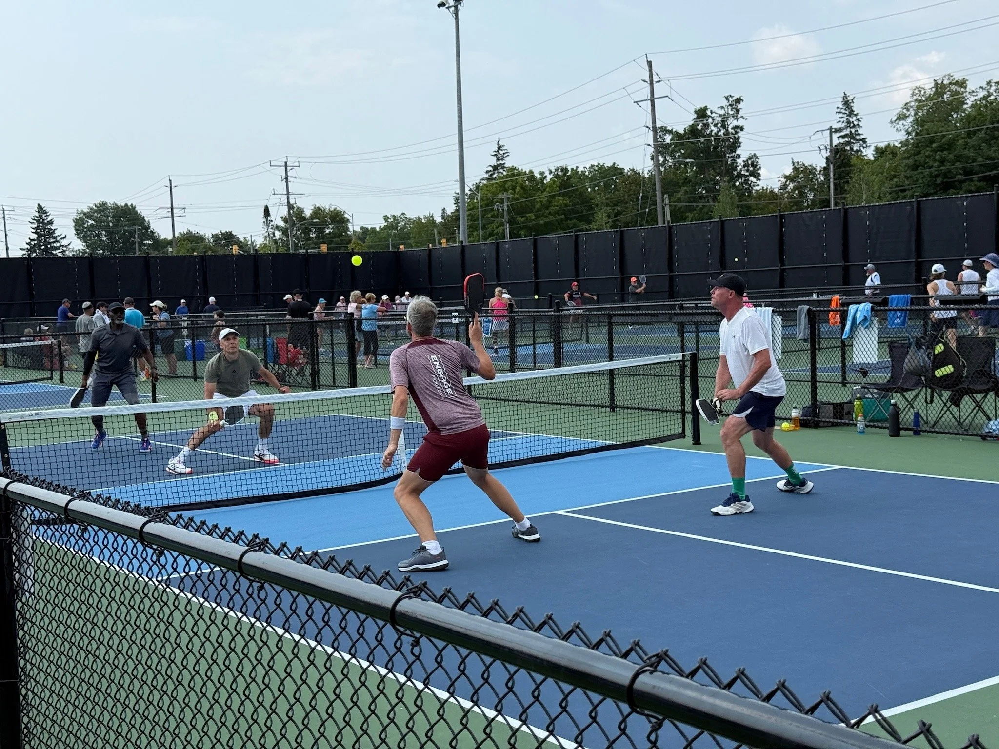 Held July 25th and 26th, the tournament brought players from Peterborough and beyond together for a weekend of competitive matches while celebrating the life and legacy of longtime local pickleball player Steve Mayhew.