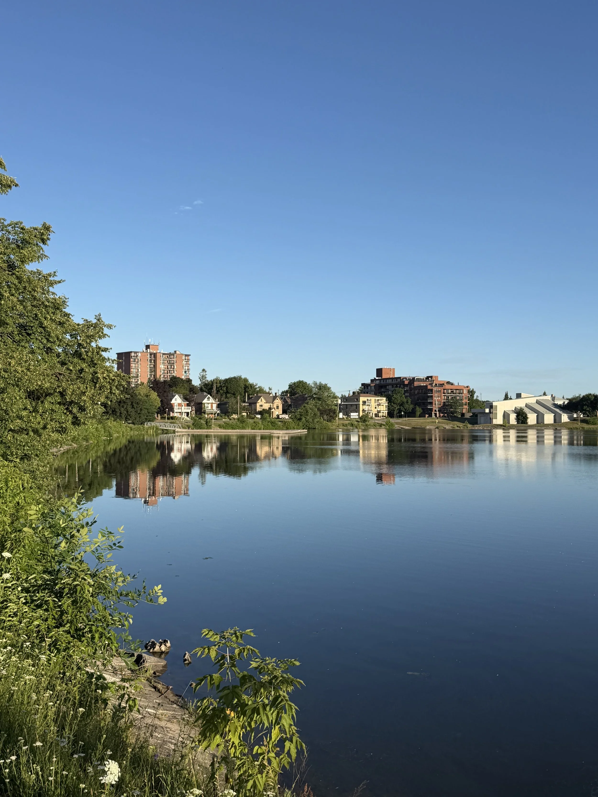 Peterborough residents woke up to clearer skies Friday, with Environment Canada warning that smoke may return later today.