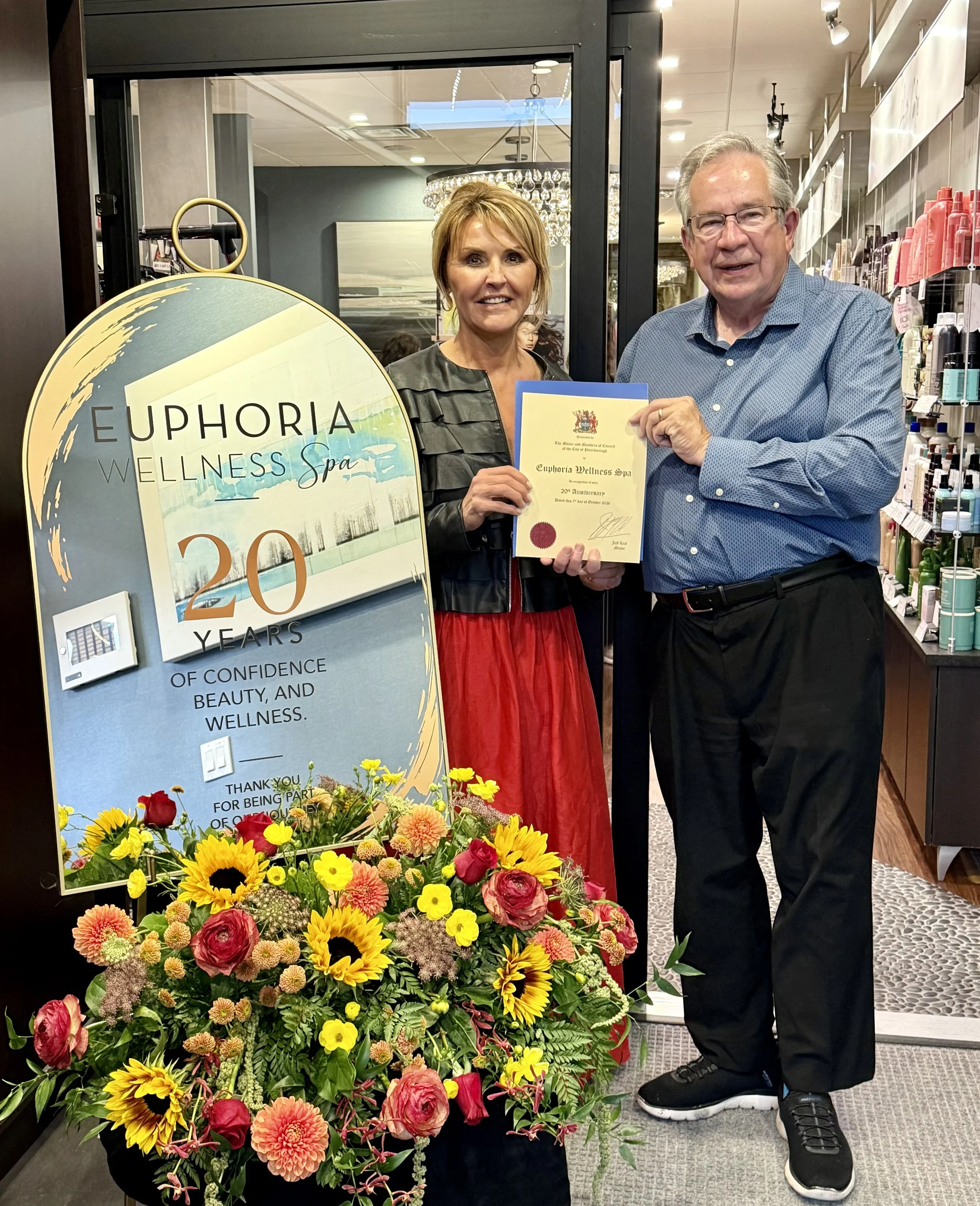 For 20 years, Euphoria Wellness Spa has been more than a place to book a treatment. It has become part of the fabric of downtown Peterborough, and that was evident Thursday as the business celebrated two decades in the community.