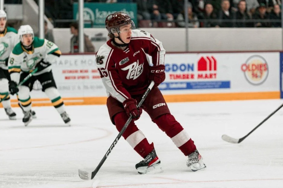 Peterborough Petes Forward Owen Beck Dazzles With Two Goals In 63