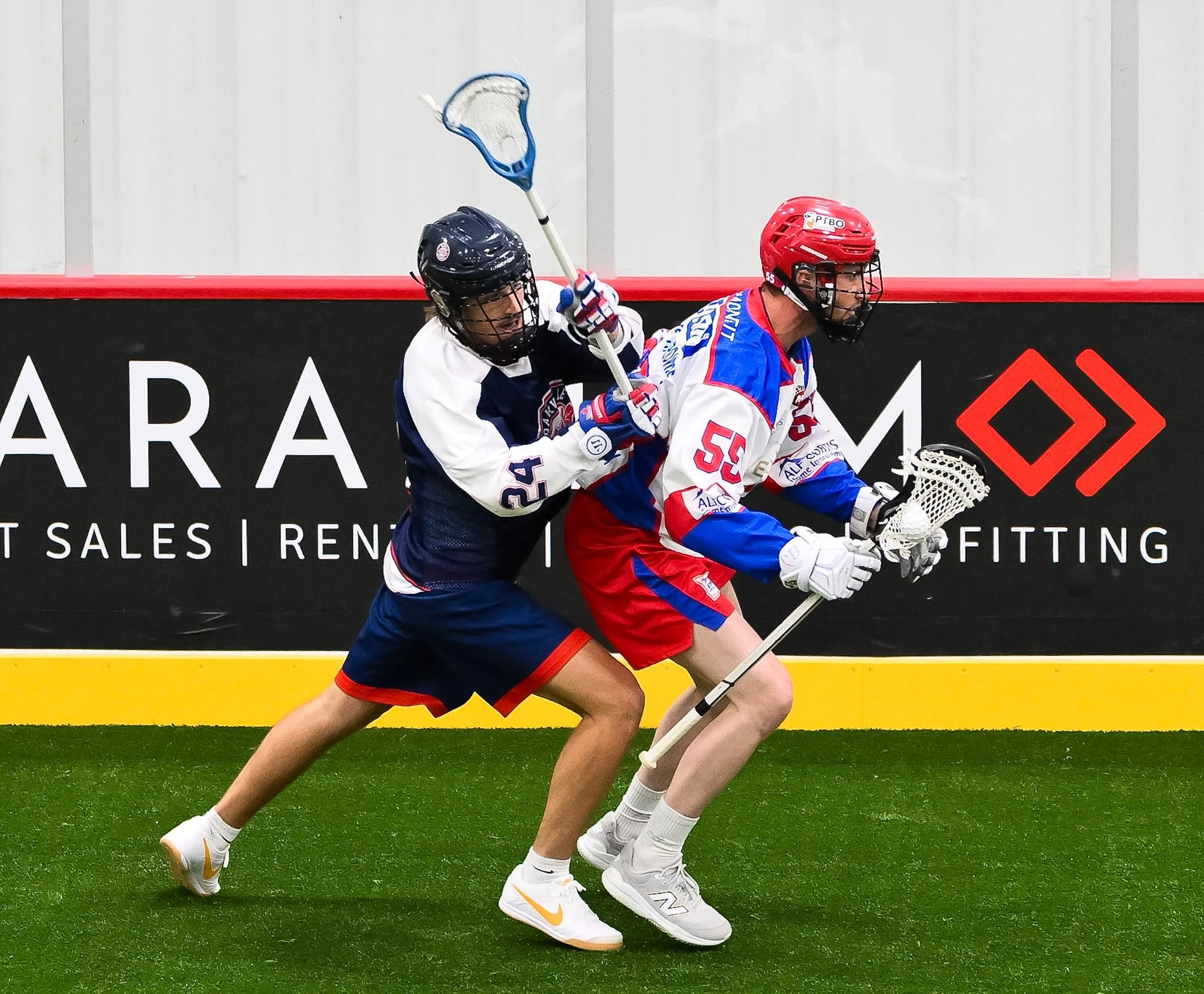 lakers and oakville battled hard on monday