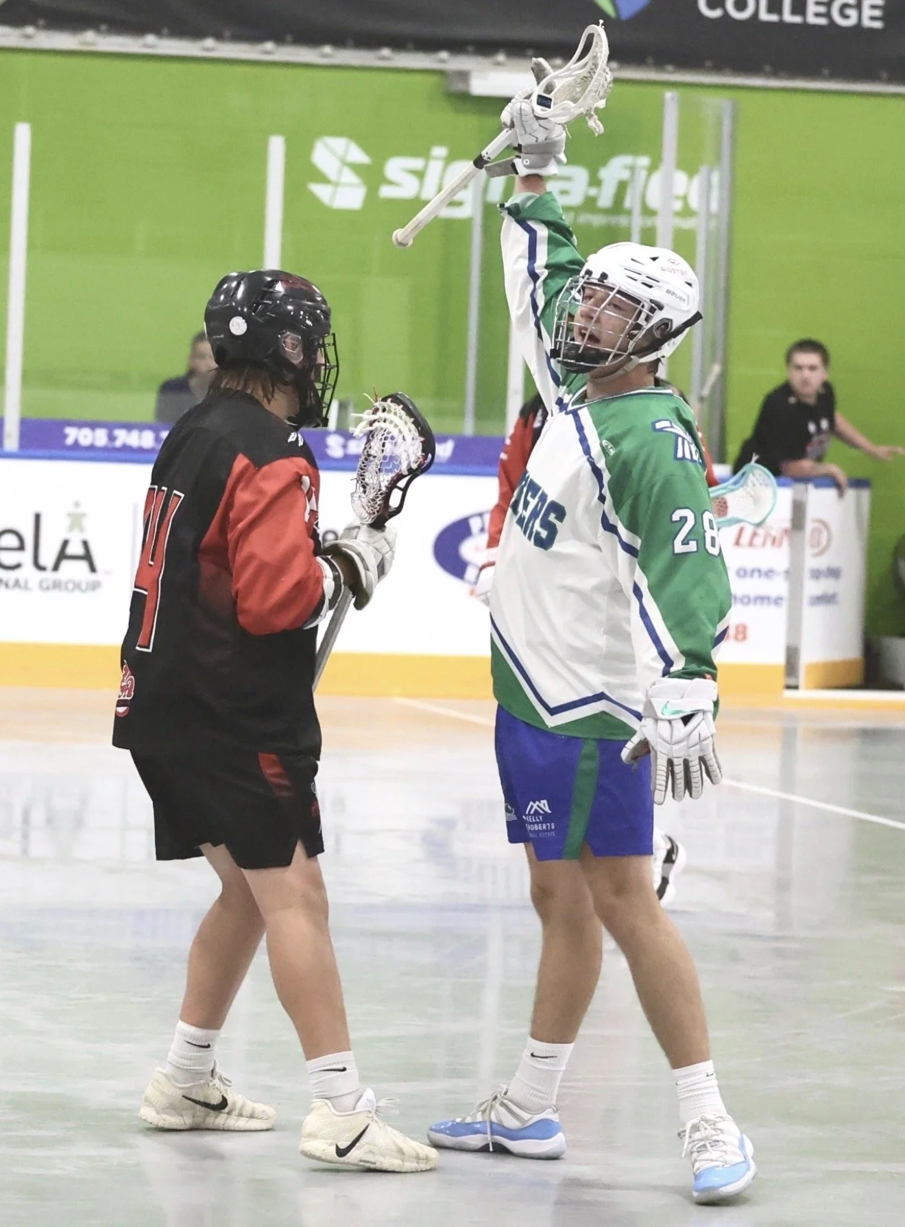 The Peterborough Jr. C Lakers have evened the OJCLL Meredith Cup Final at one game apiece after beating the Six Nations Stealth 9-6 at Healthy Planet Arena on Sunday.