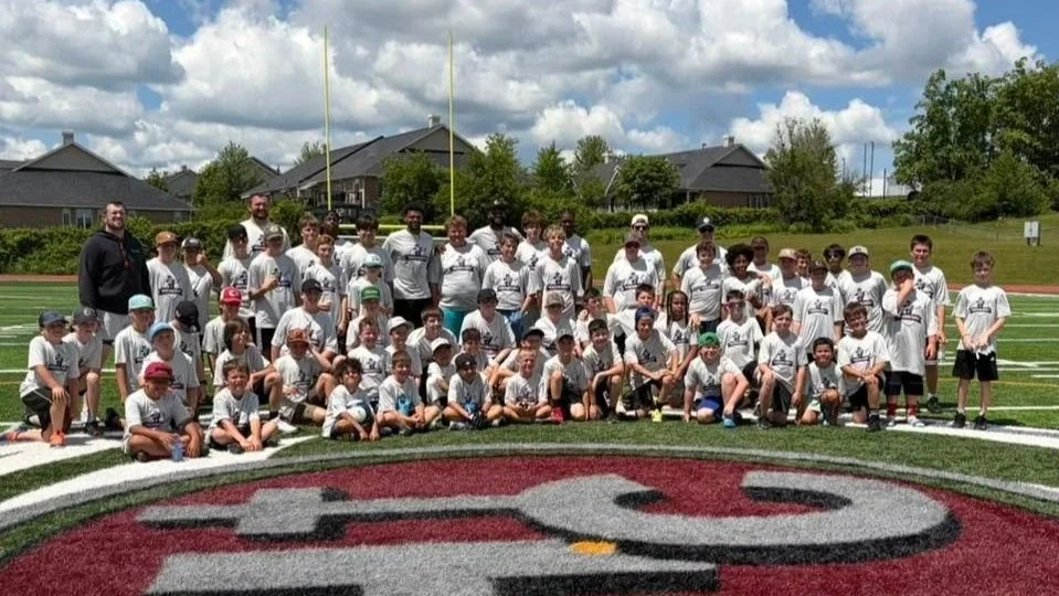 nfl'er jared wayne was back in peterborough for hometown huddle