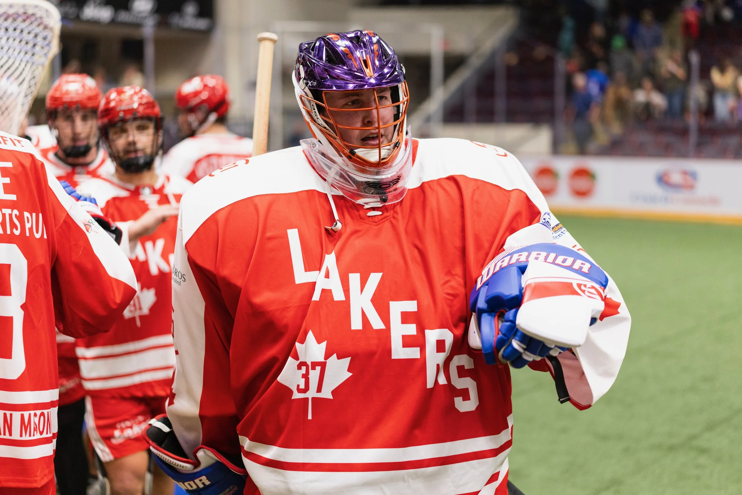 lakers goaltender drew hutchison picked up the win on thursday with 50 saves