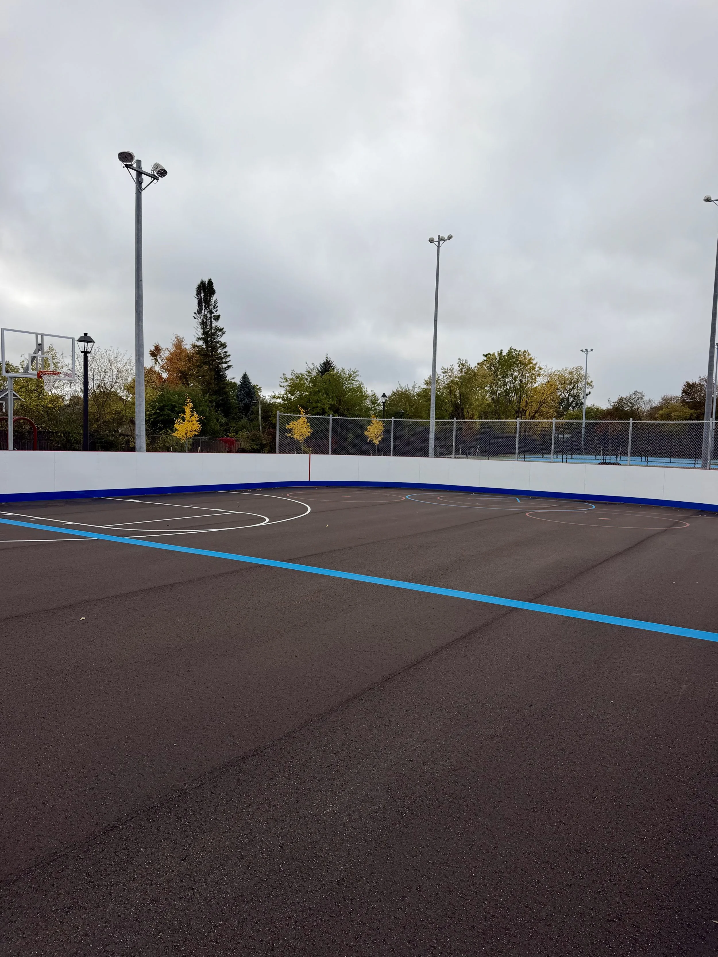 Knights of Columbus Park in downtown Peterborough is nearing the finish line on a major redevelopment, with new recreation and family-friendly features coming to the space at 5 Park Street North.