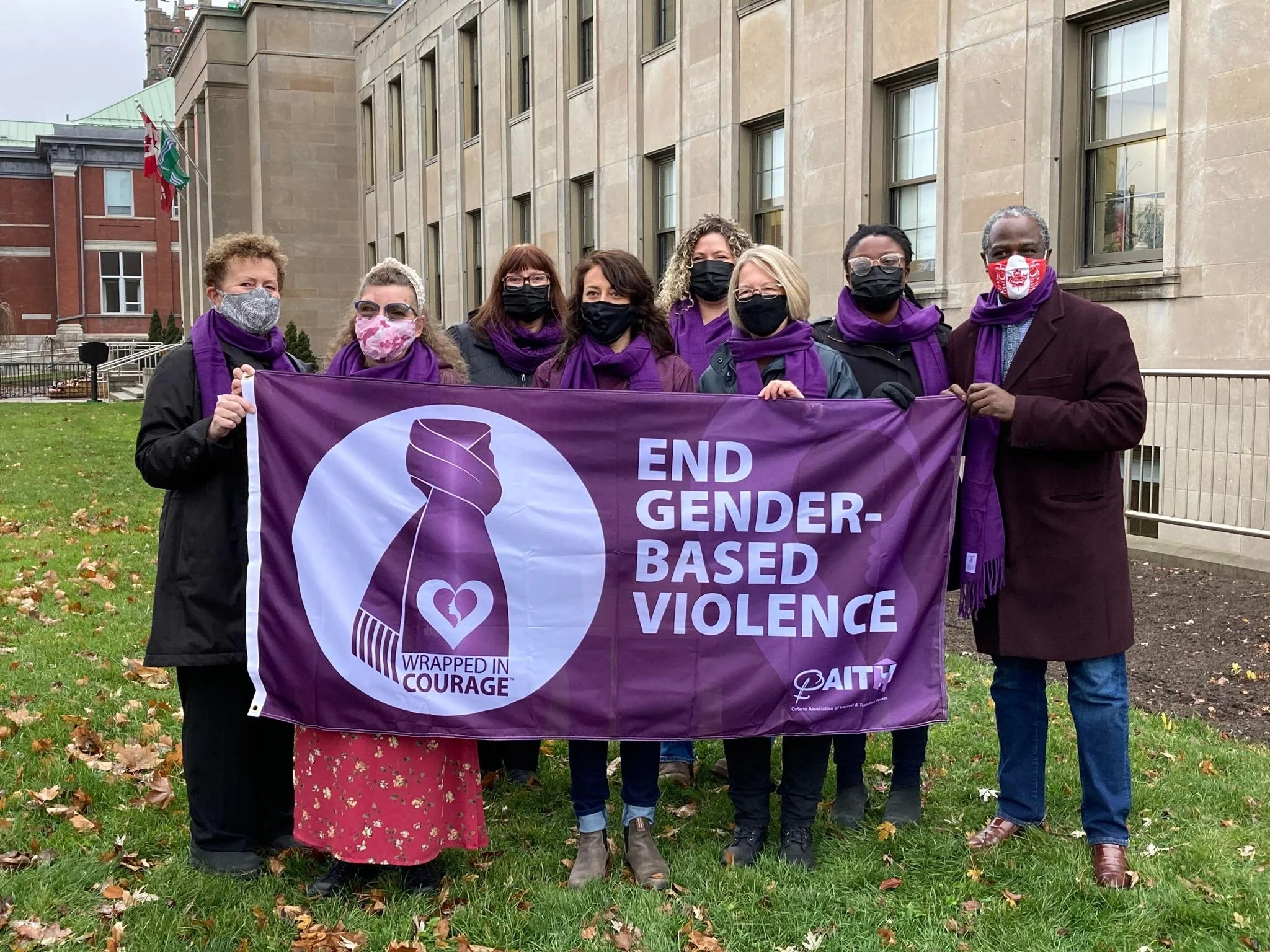 Purple Flag Raised At City Hall To Acknowledge Gender Based Violence In Purple Flag Raised At City Hall To Acknowledge Gender Based Violence In