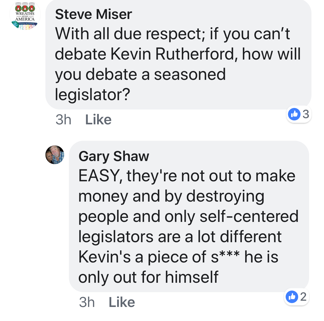 Mr. Shaw's reply to a question in the UDAA Facebook Group.