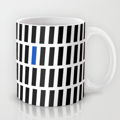 stand in blue - mug