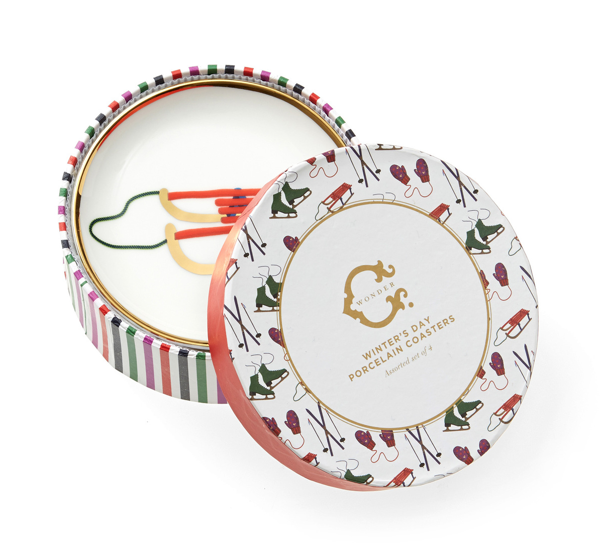 C. Wonder Winter's Day Porcelain Coasters