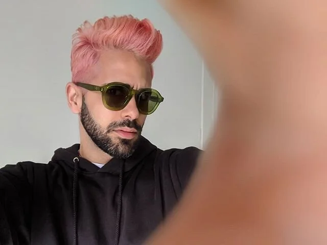 #fros&eacute; 💗🌸 #pink #rosa #hair #haircolor #menshair #quarantinevibes