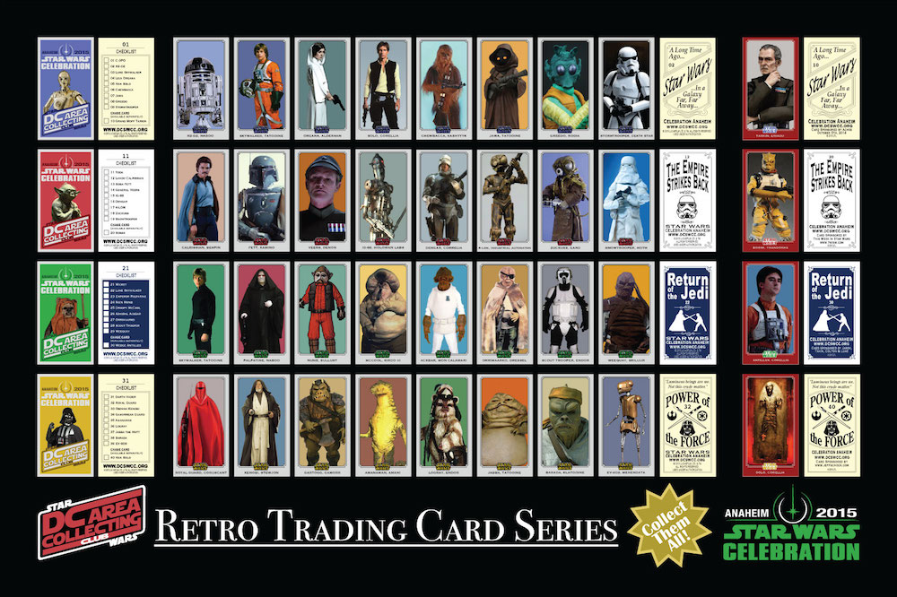 Retro Trading Card Series Poster