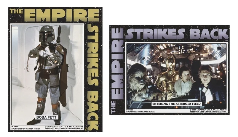 Empire Strikes Back Stickers (closeup)