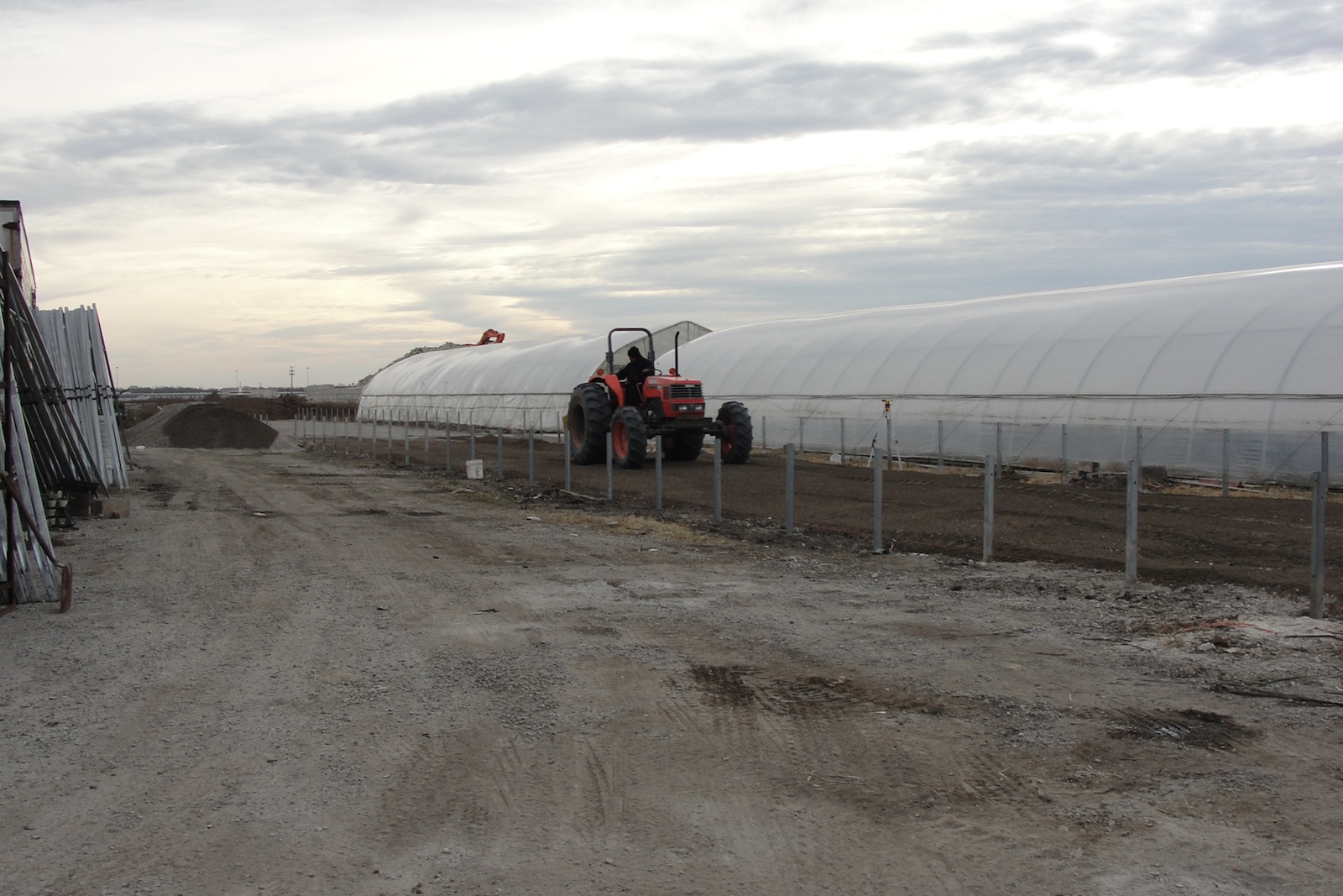 Building new greenhouses, 2009