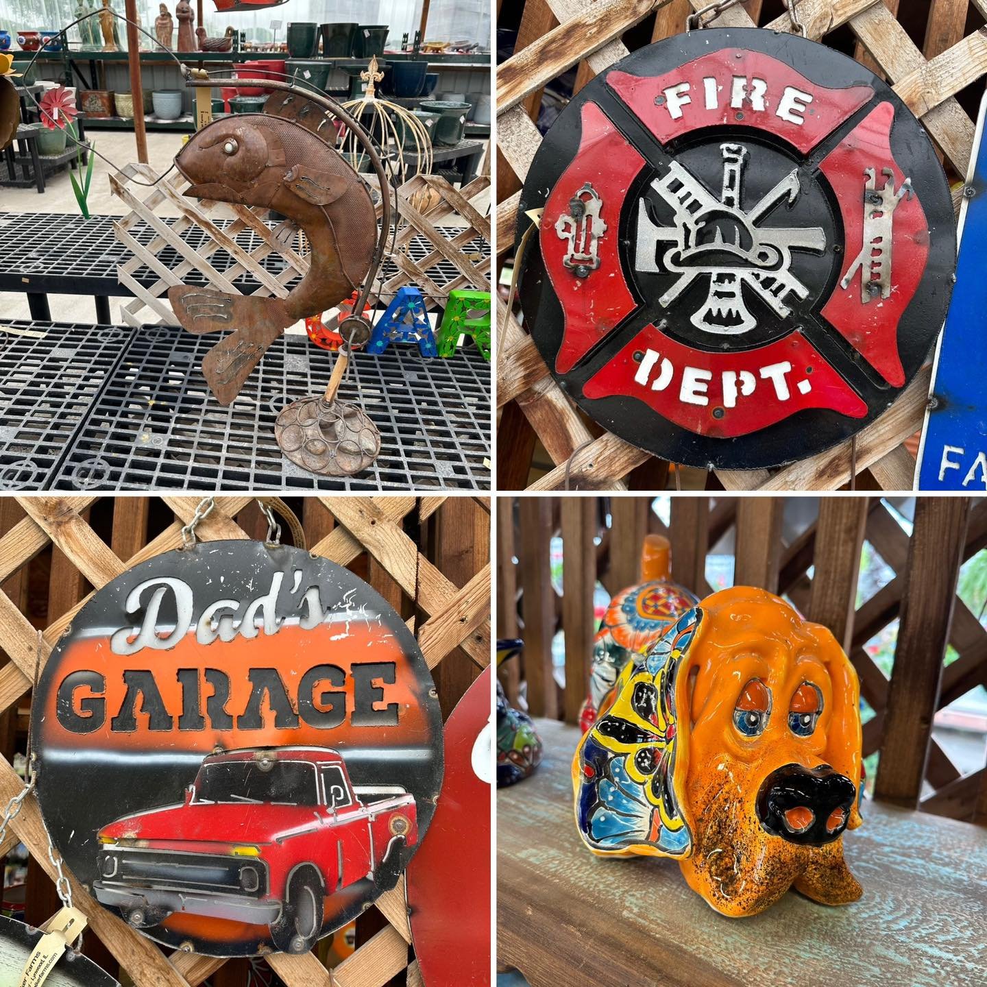 Father&rsquo;s Day is this weekend! We have great gifts for dad even if he isn&rsquo;t a gardener. All these metal and talavera pieces, along with our entire stock of Mexican pottery and garden art, is currently 20% off. All plants are 25-40% off as 