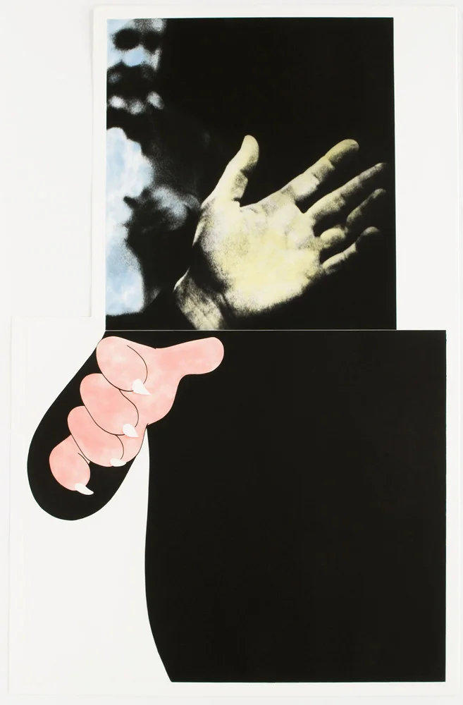 manbartlett:
John BaldessariTwo Hands (With Distant Figure), 1989-90Print: Photogravure with color aquatint52 3/4” x 35”Edition: 45
On view at Brooke Alexander Gallery during the online-only VIP Paper Fair (FYI that link might require registration)…