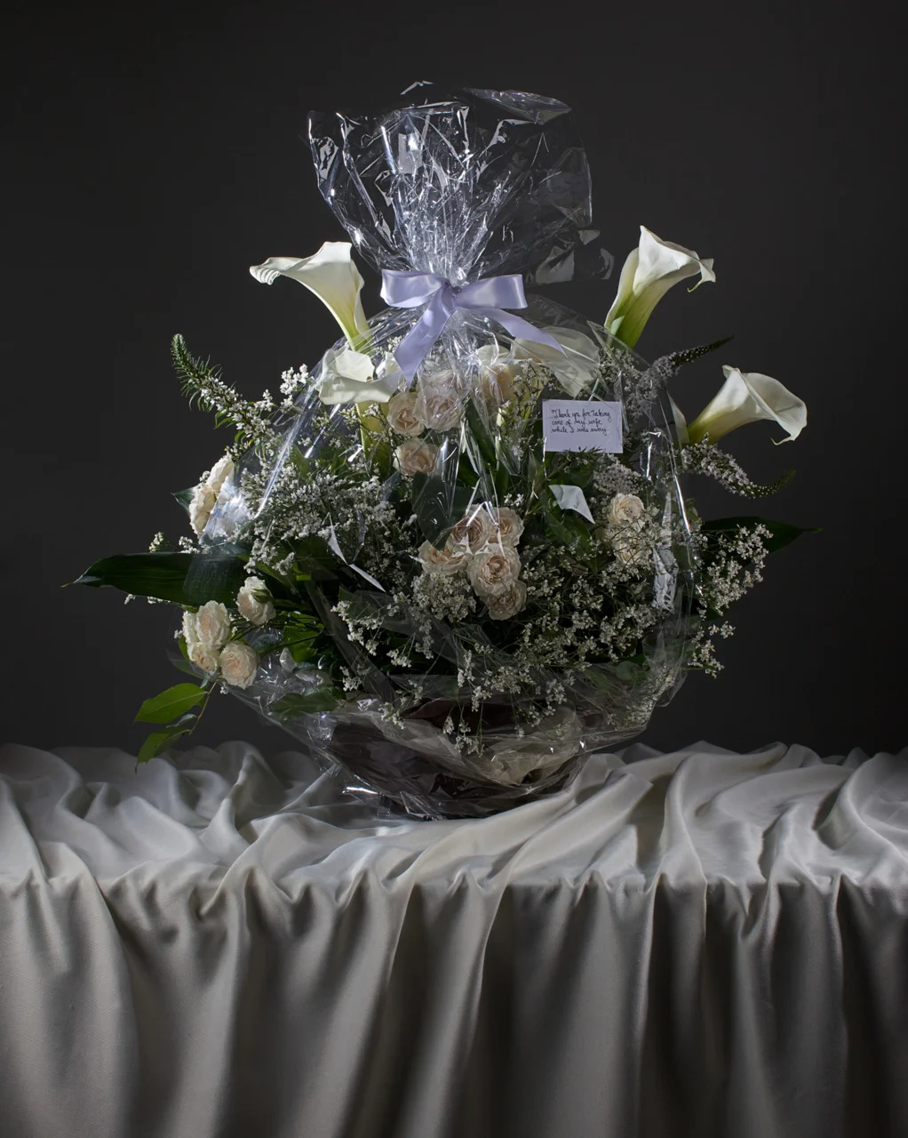 Looking forward to this series from Tim Shumaker and Ryan Davis.  Creepy still life photos of returned bouquets and the accompanying cards.
timothyshumaker:
thank you for taking care of my wife while I was away (concept and styling by Ryan Davis)
@…